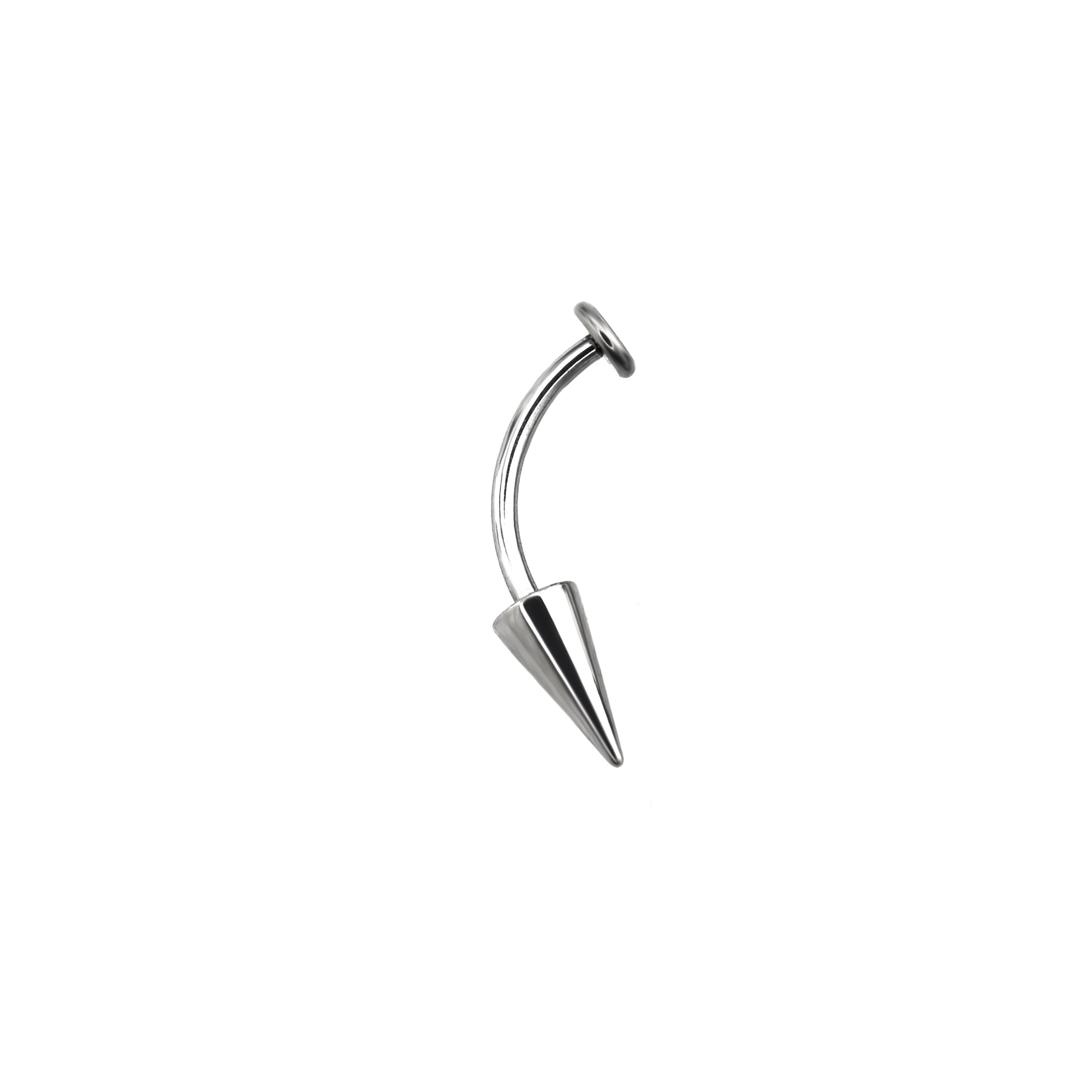 Flat Back Spike Titanium Studs