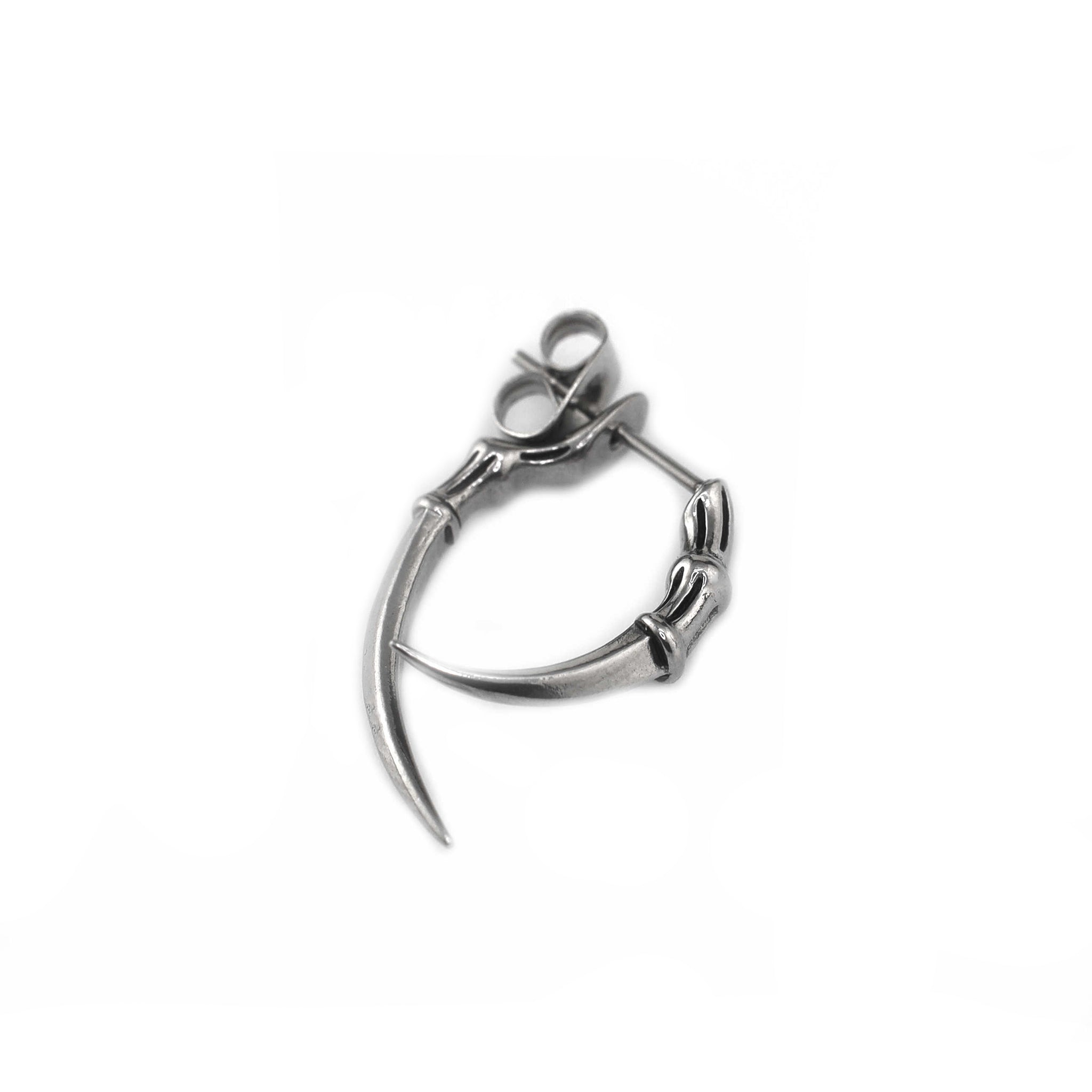 20G Thin Needle Eagle Claw Stainless Steel Ear Studs