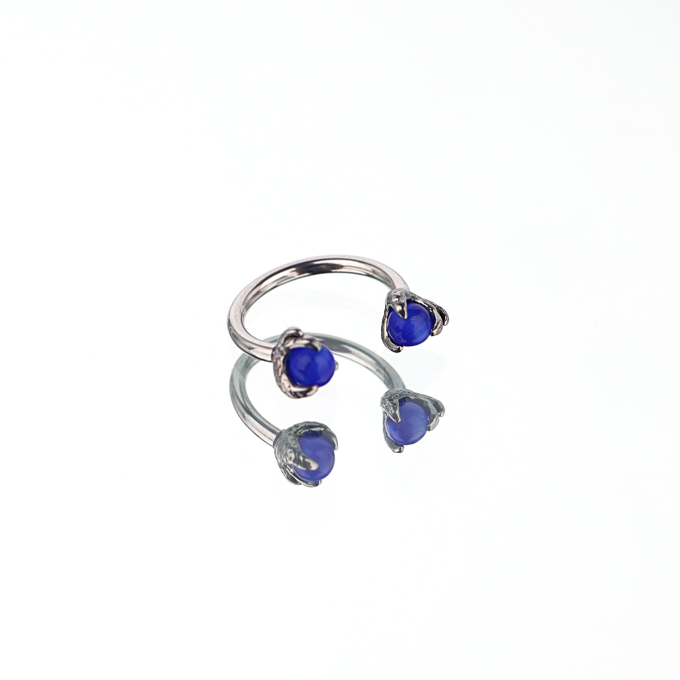 Dragon Claw Cat's Eye Horseshoe Ring