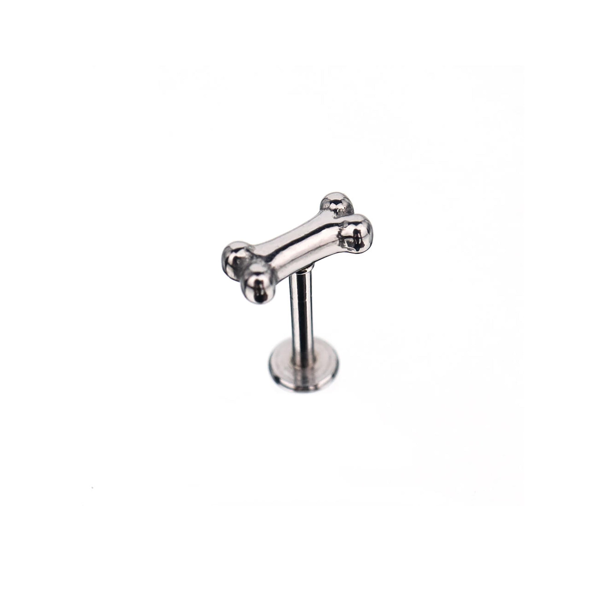 かわいいミニボーンステンレススチール内ネジリップリング