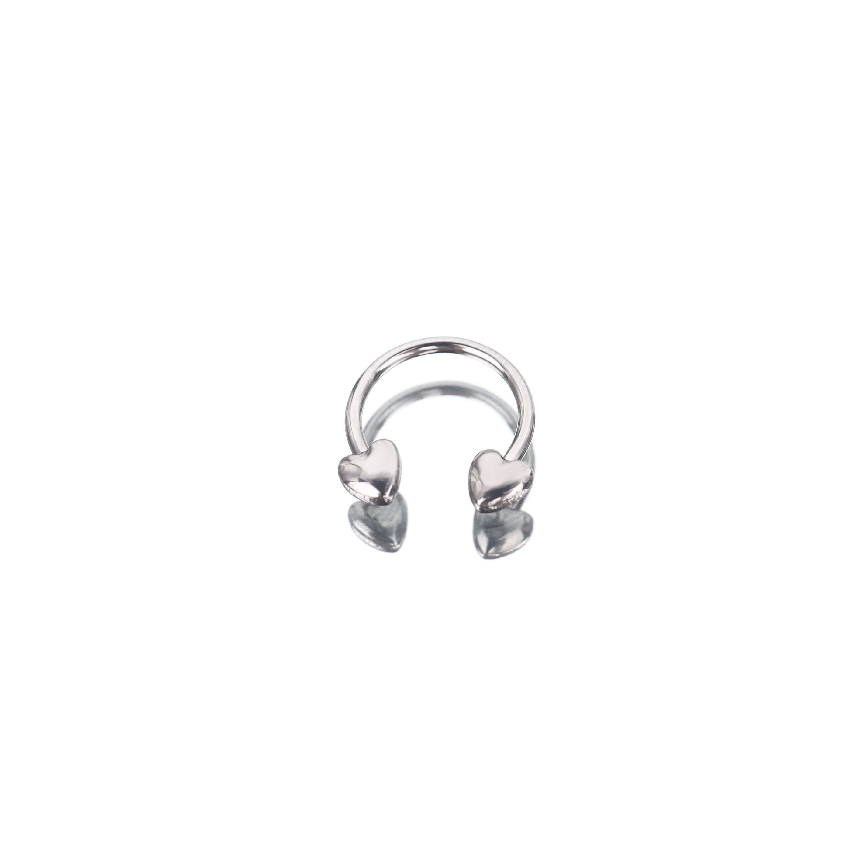 Star & Heart Horseshoe Septum Ring