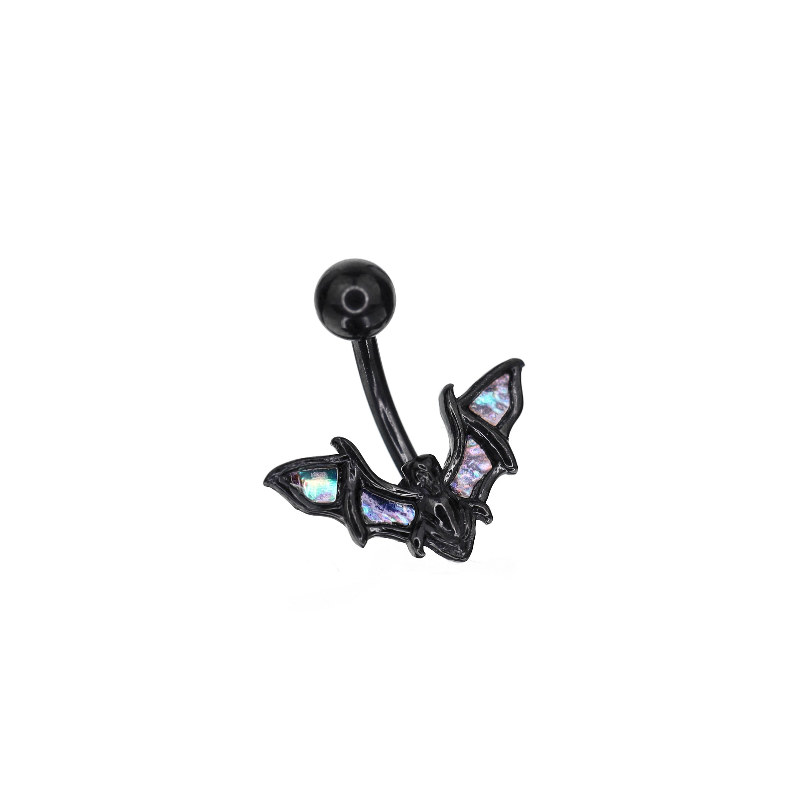 Black Bat wings belly Rings