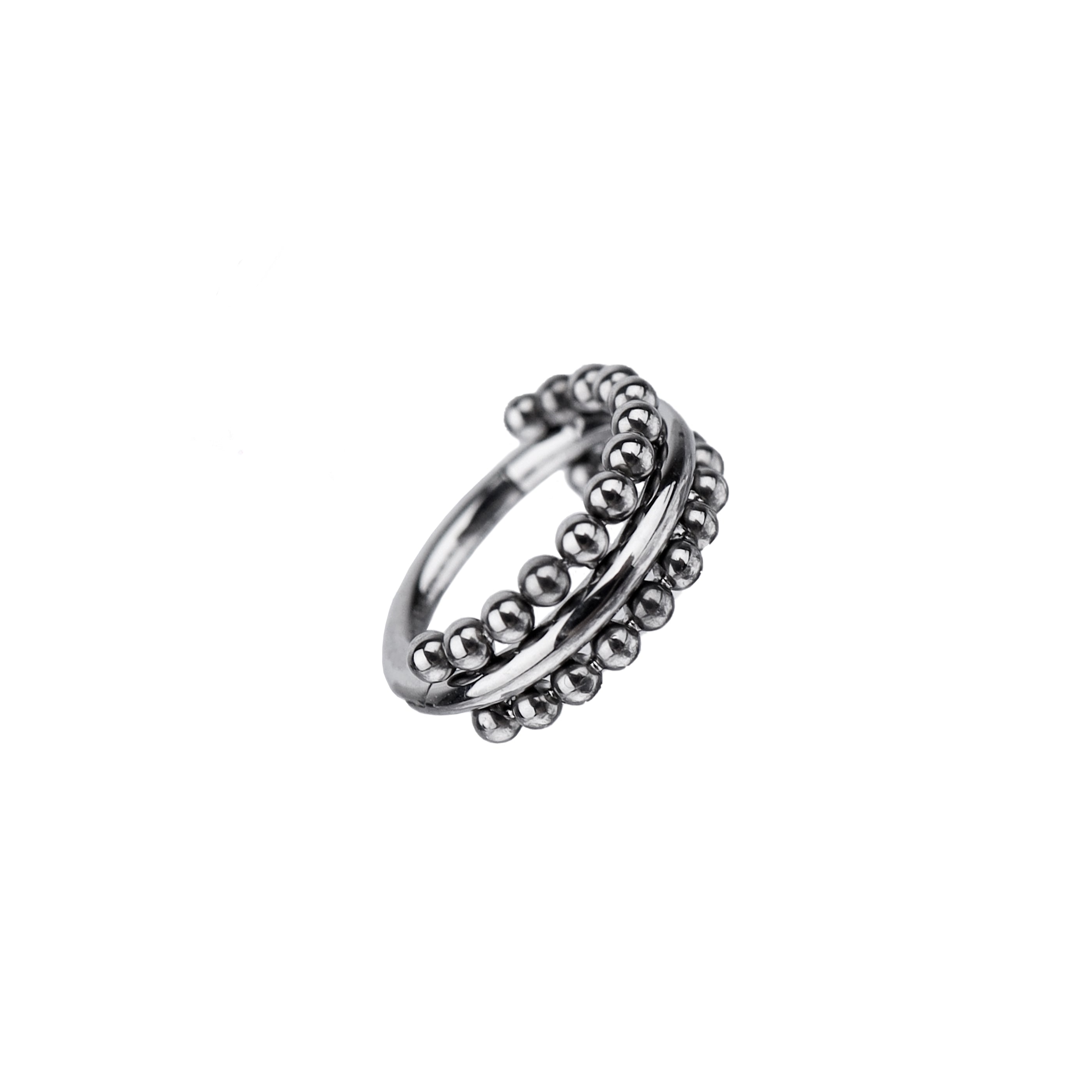 Double Ball Titanium Segment Hoop