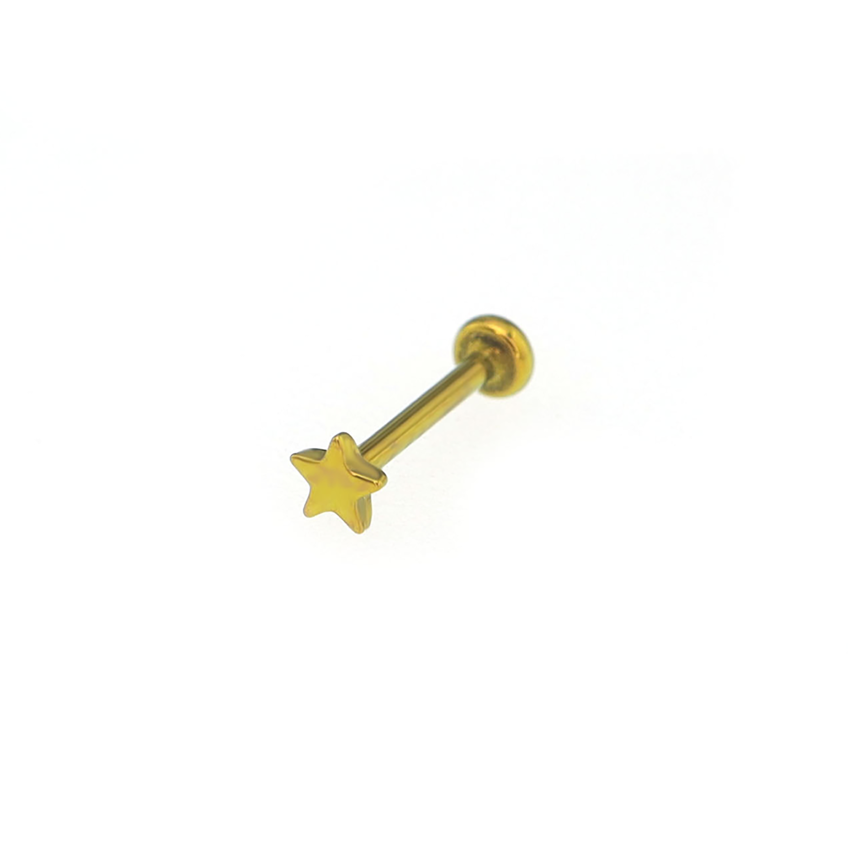 Mini Star Titanium Threadless Pin