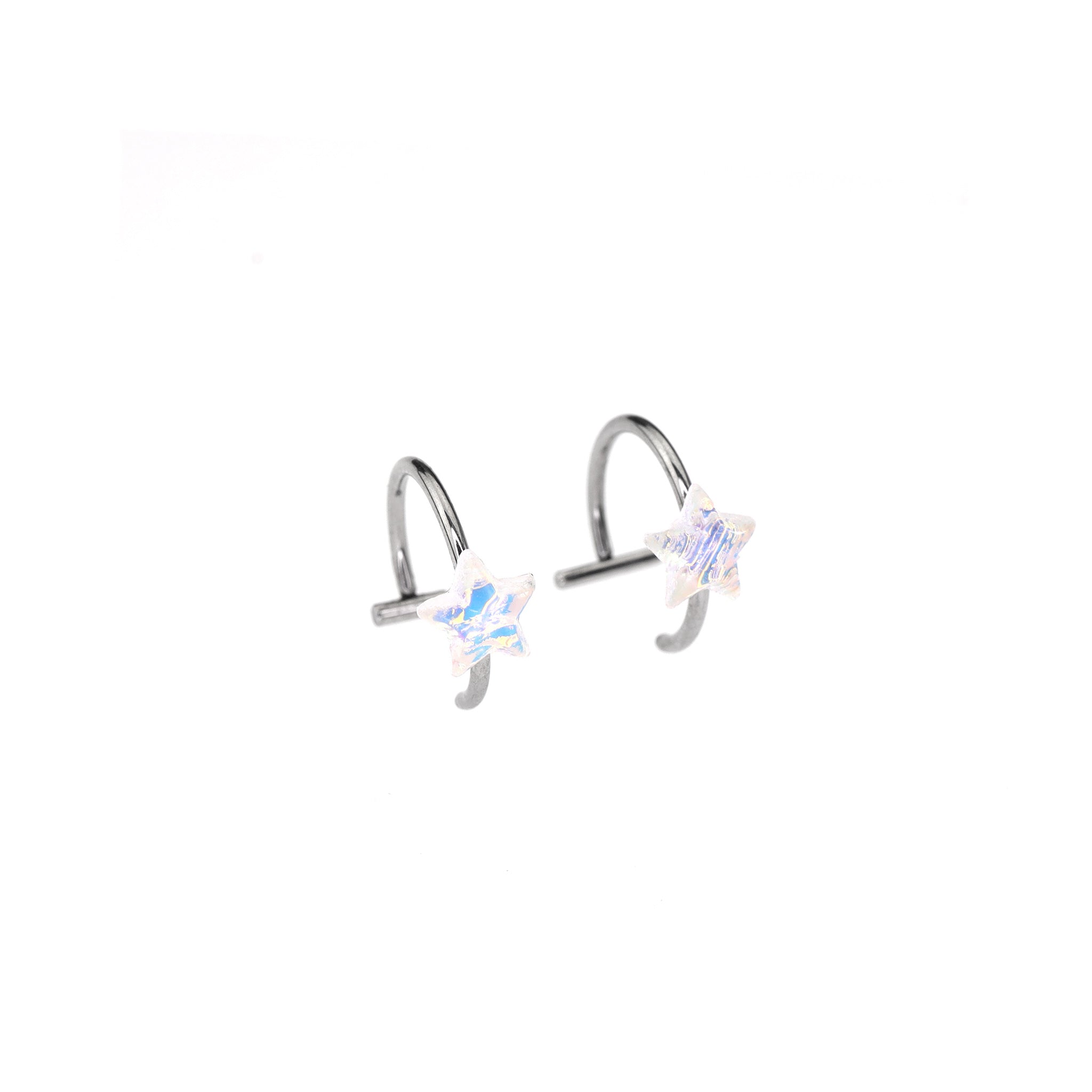 stainless steel Pentagram Resin Lip Clip