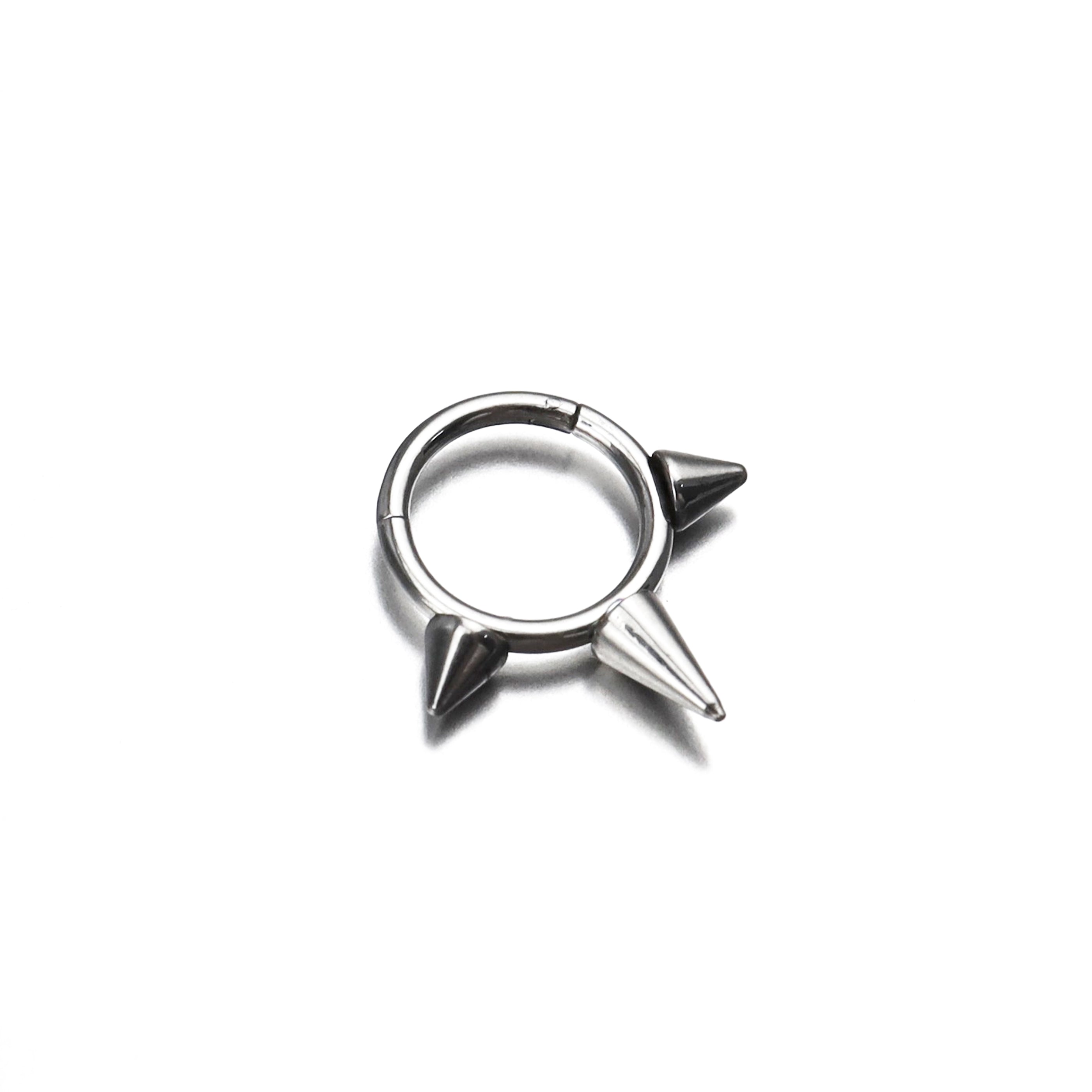 Stainless steel Tapered Spike Hoop