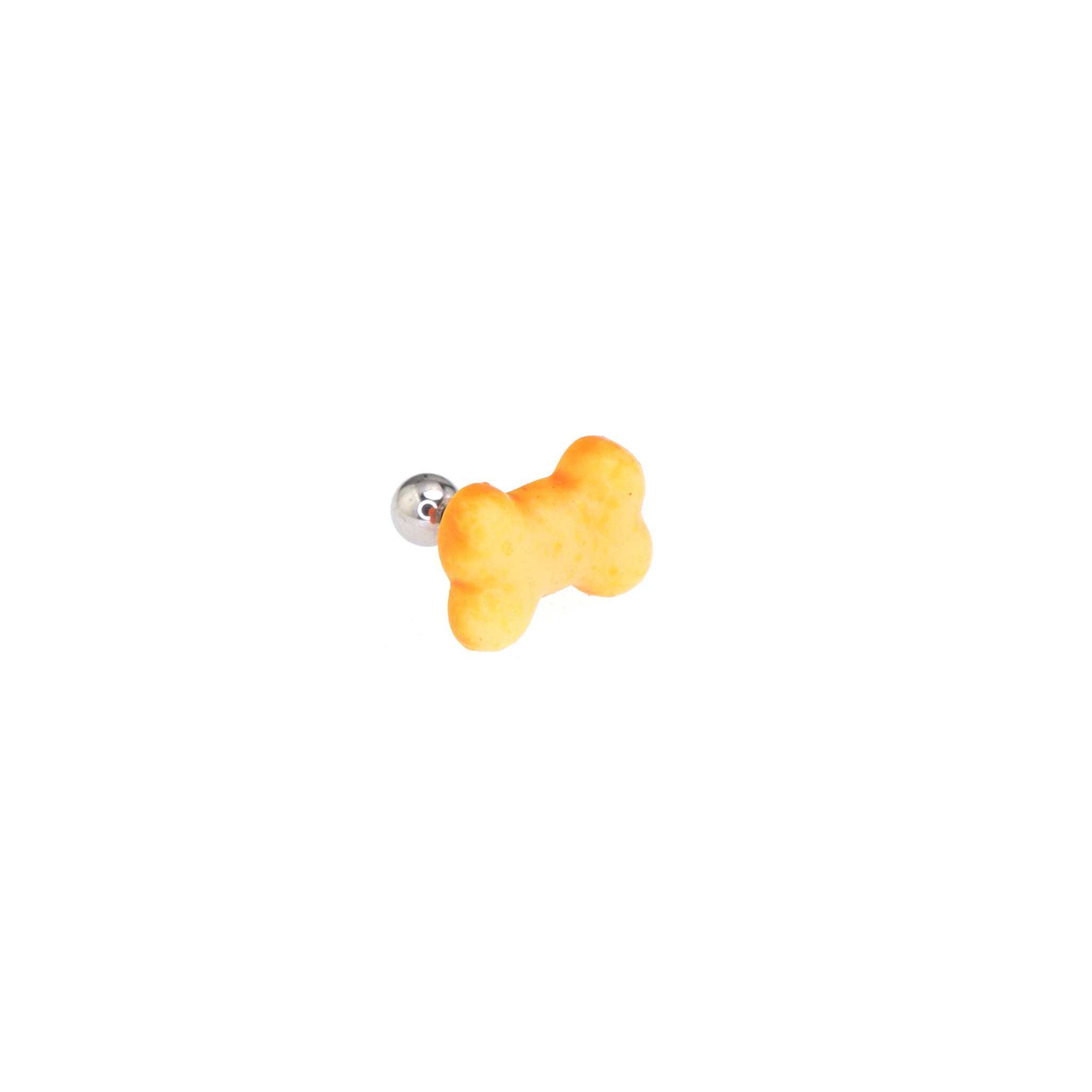 Resin Bone-Shaped Bread stainless steel Ear Studs