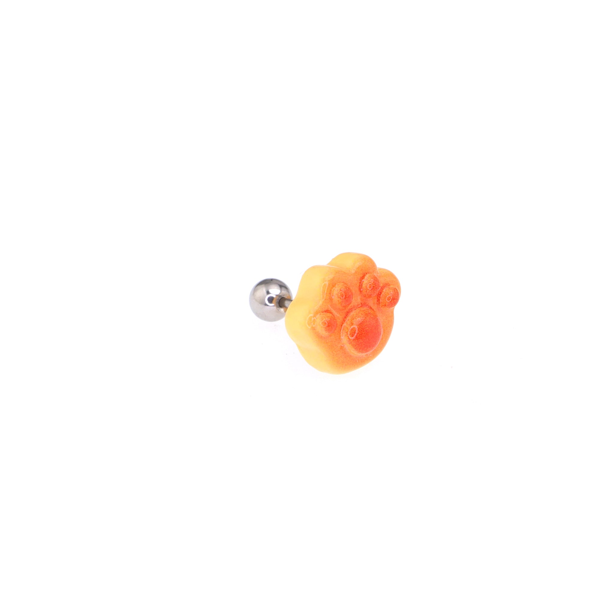 Resin Bear Paw Pastry tainless steel Ear Studs