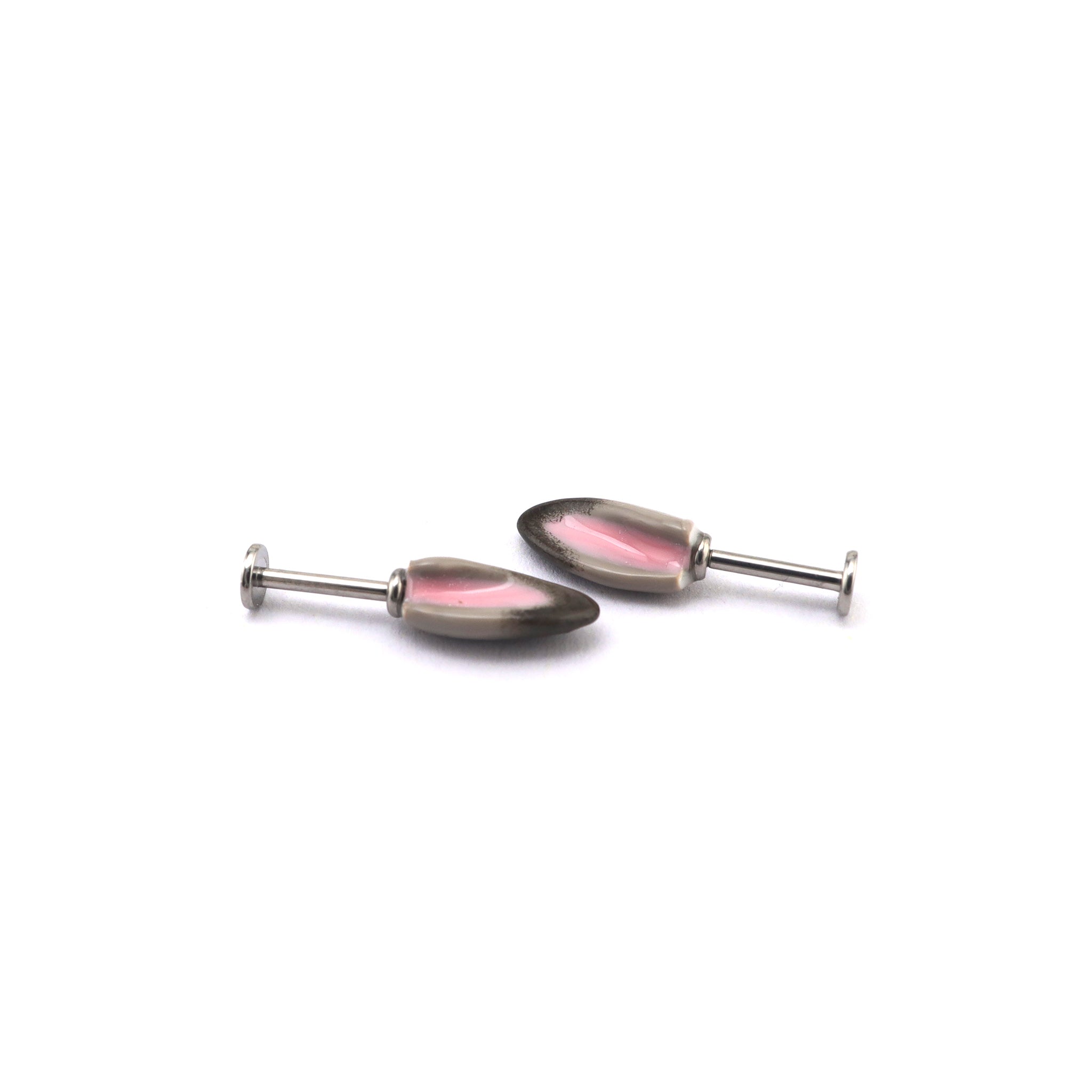 Titanium Alloy Resin Rabbit Ear Stud