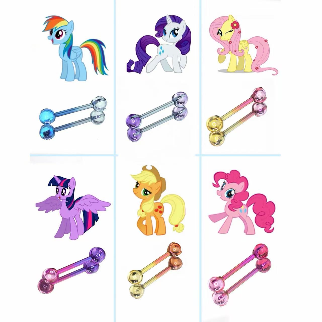 MLP Titanium Internally Threaded Zirconia Barbell - Tongue & Ear