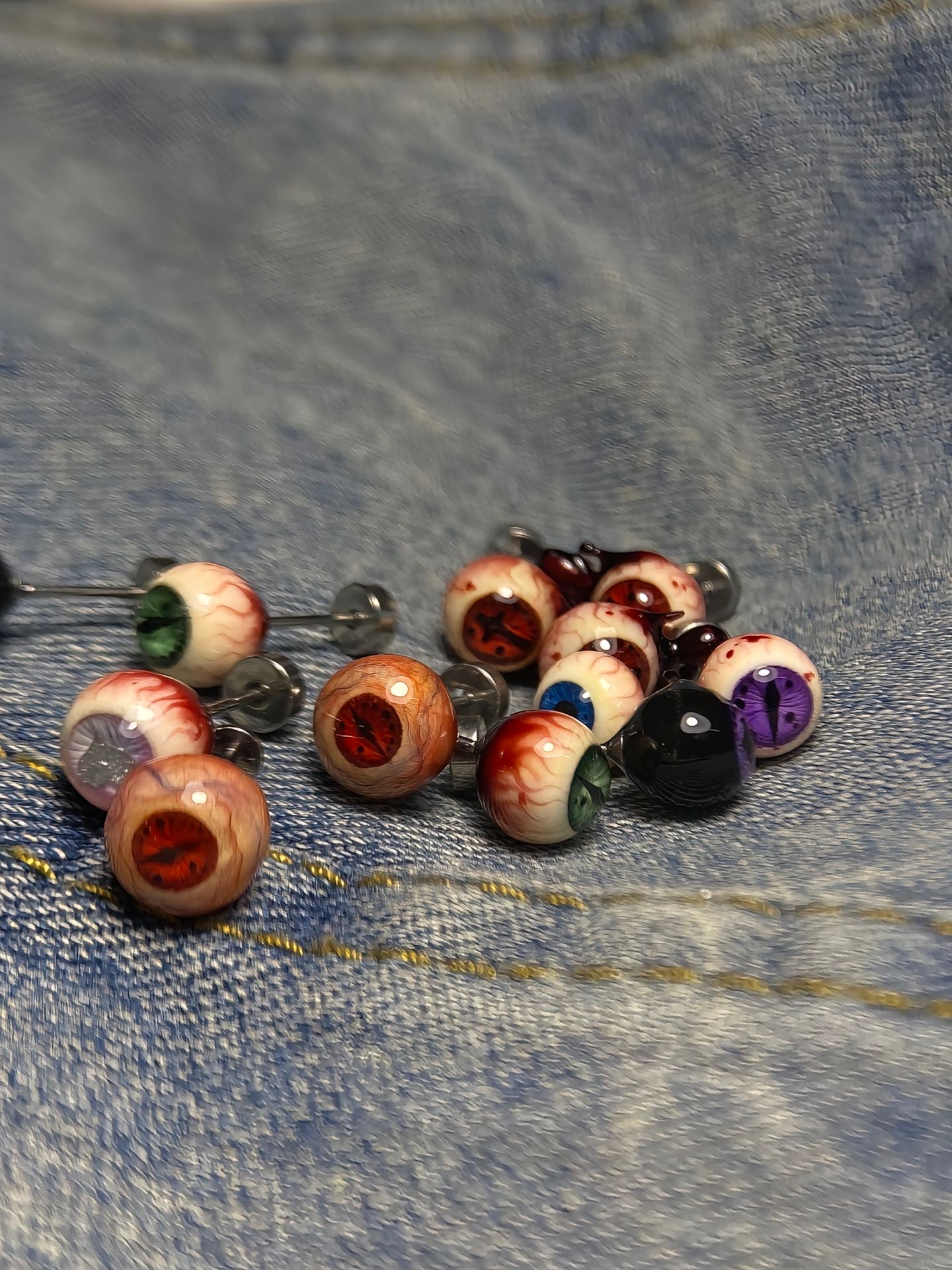 Cthulhu Eye Titanium Ear Studs - Mystery Box Collection