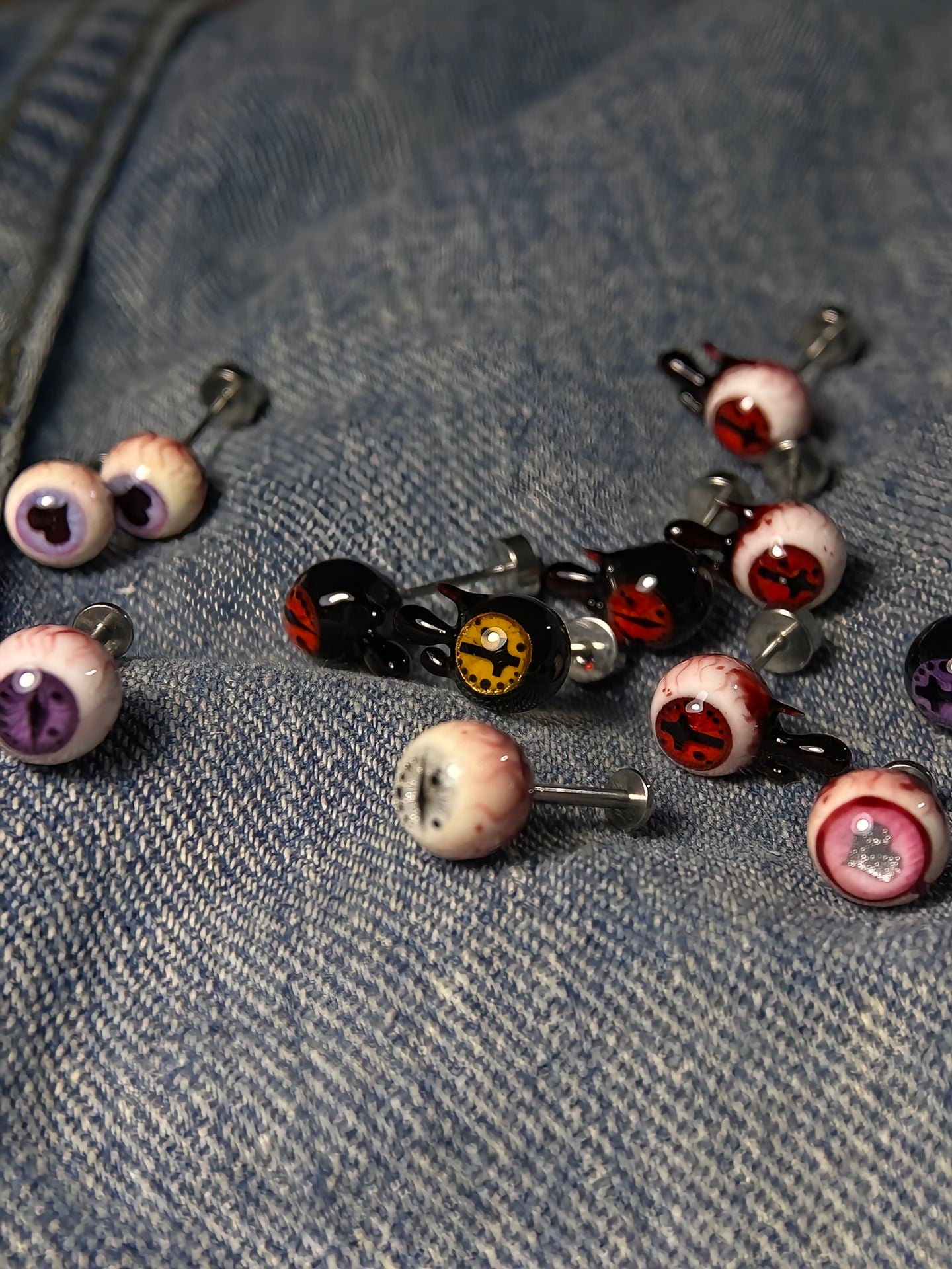 Cthulhu Eye Titanium Tongue Studs - Mystery Box Collection