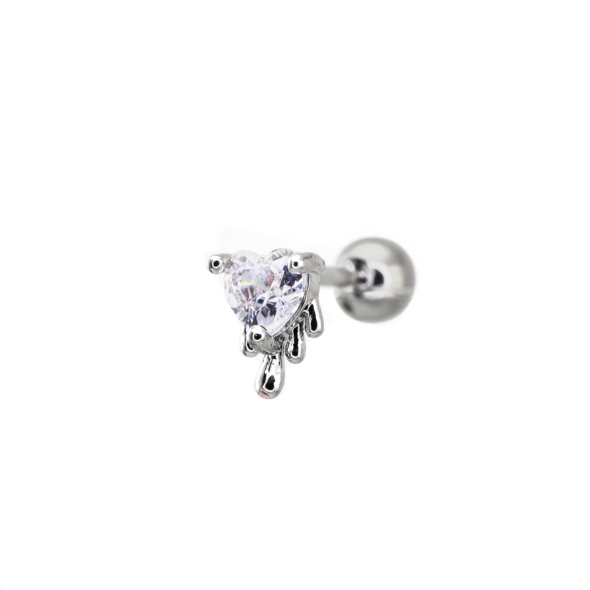 20G Fluid Art Heart CZ Ear Studs ph1