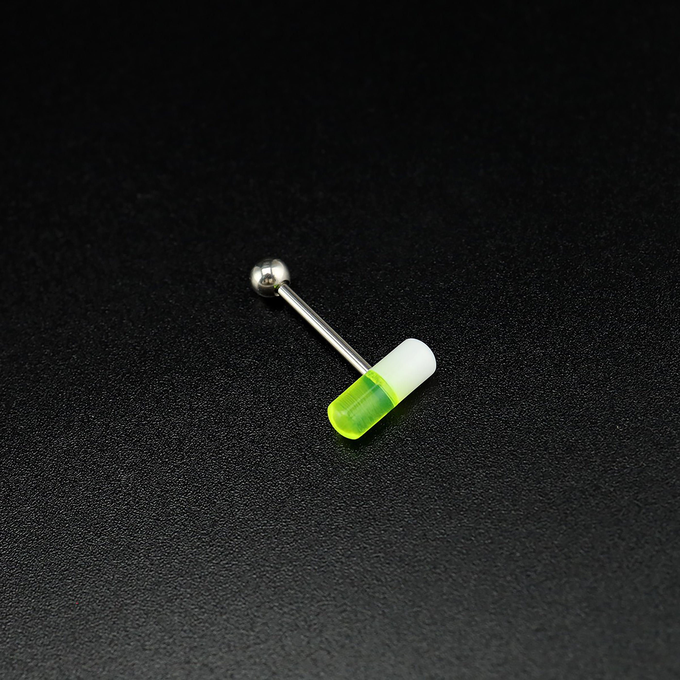 Funny Pill Acrylic Tongue Barbell