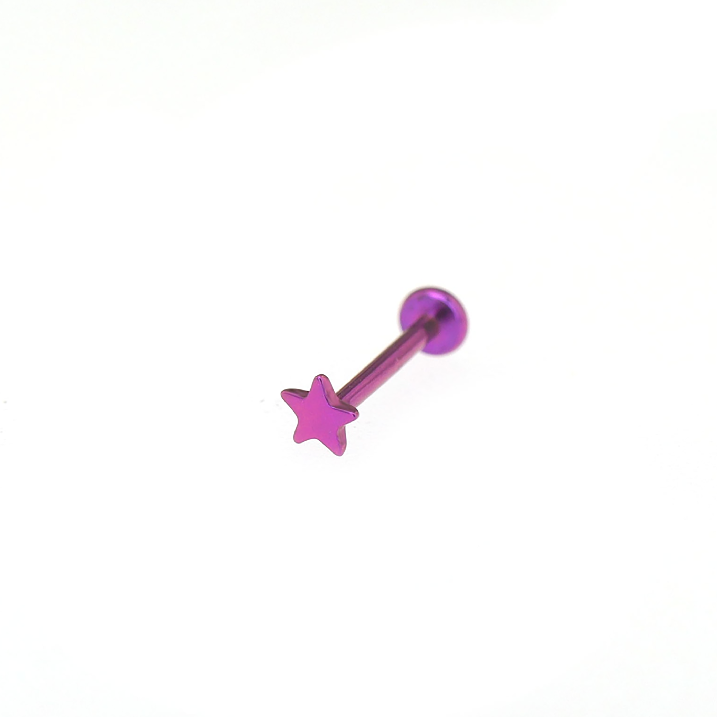 Mini Star Titanium Threadless Pin