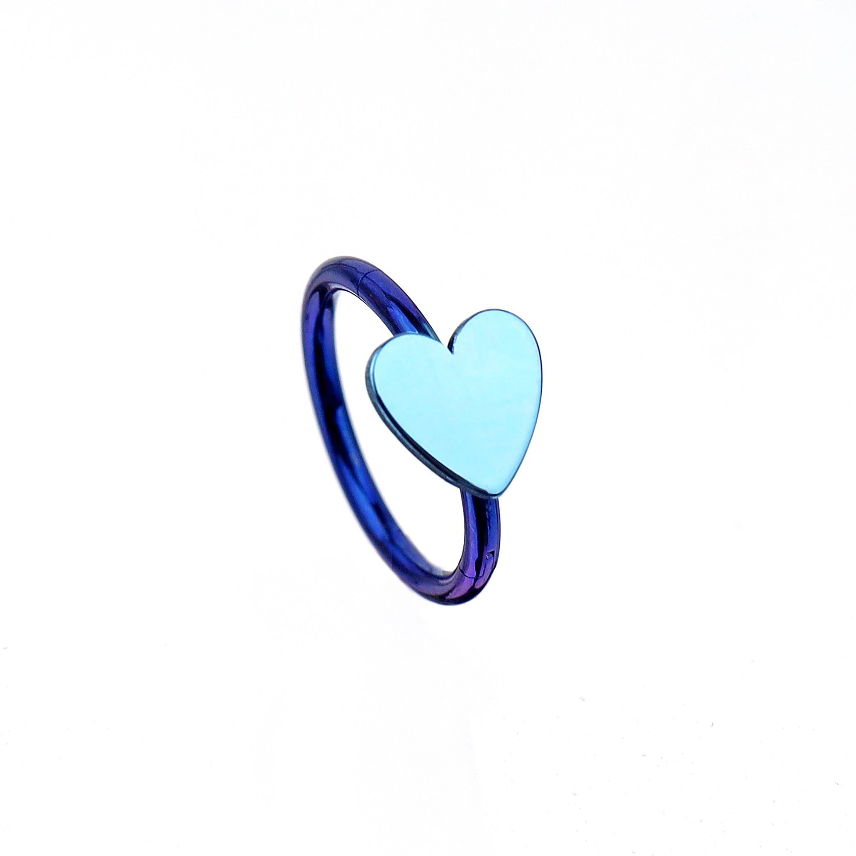 16G Titanium Heart Ring