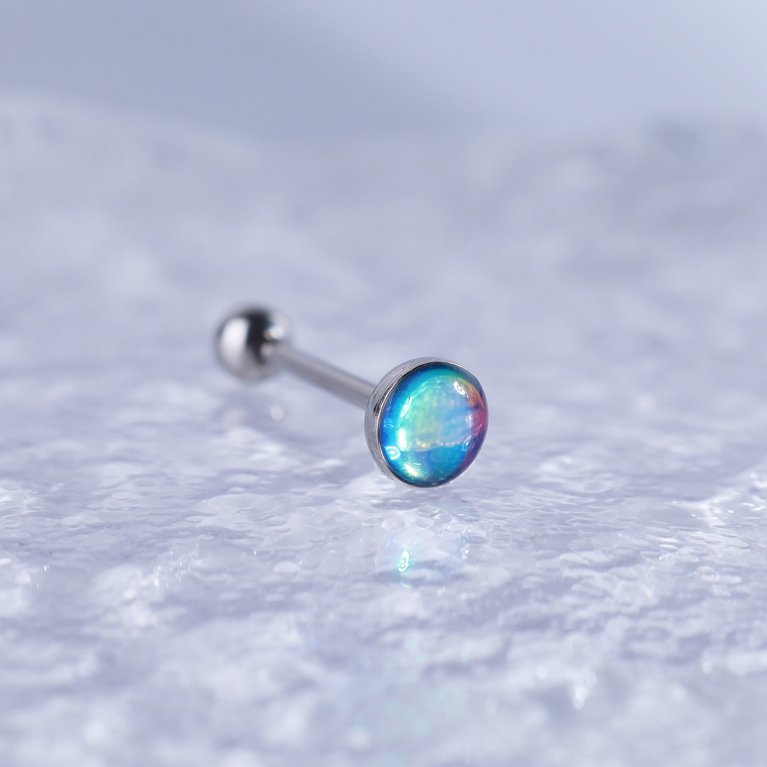 Dreamy Oil Resin stainless steel Tongue Stud