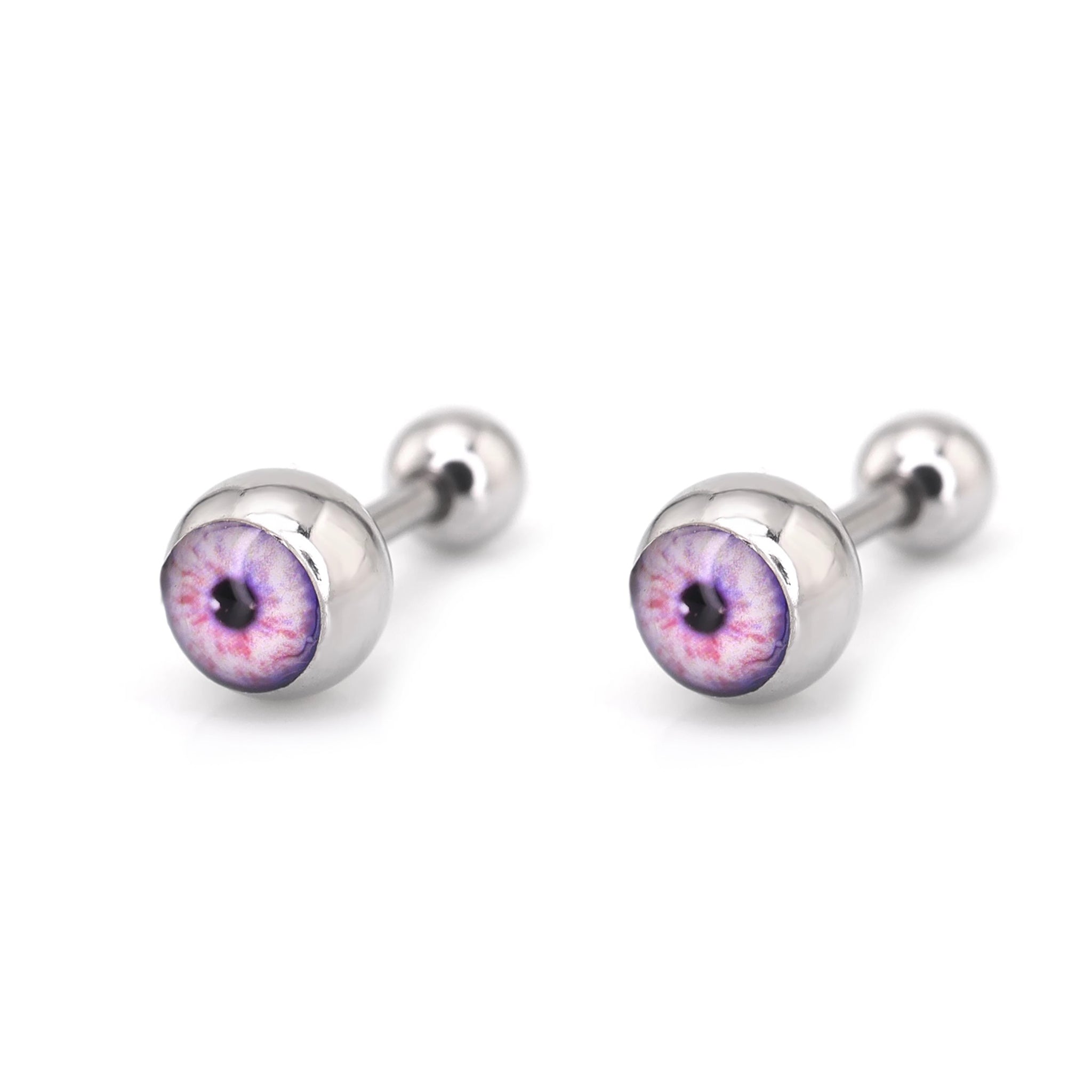 Demon Eye Ball stainless steel Ear Stud ph1
