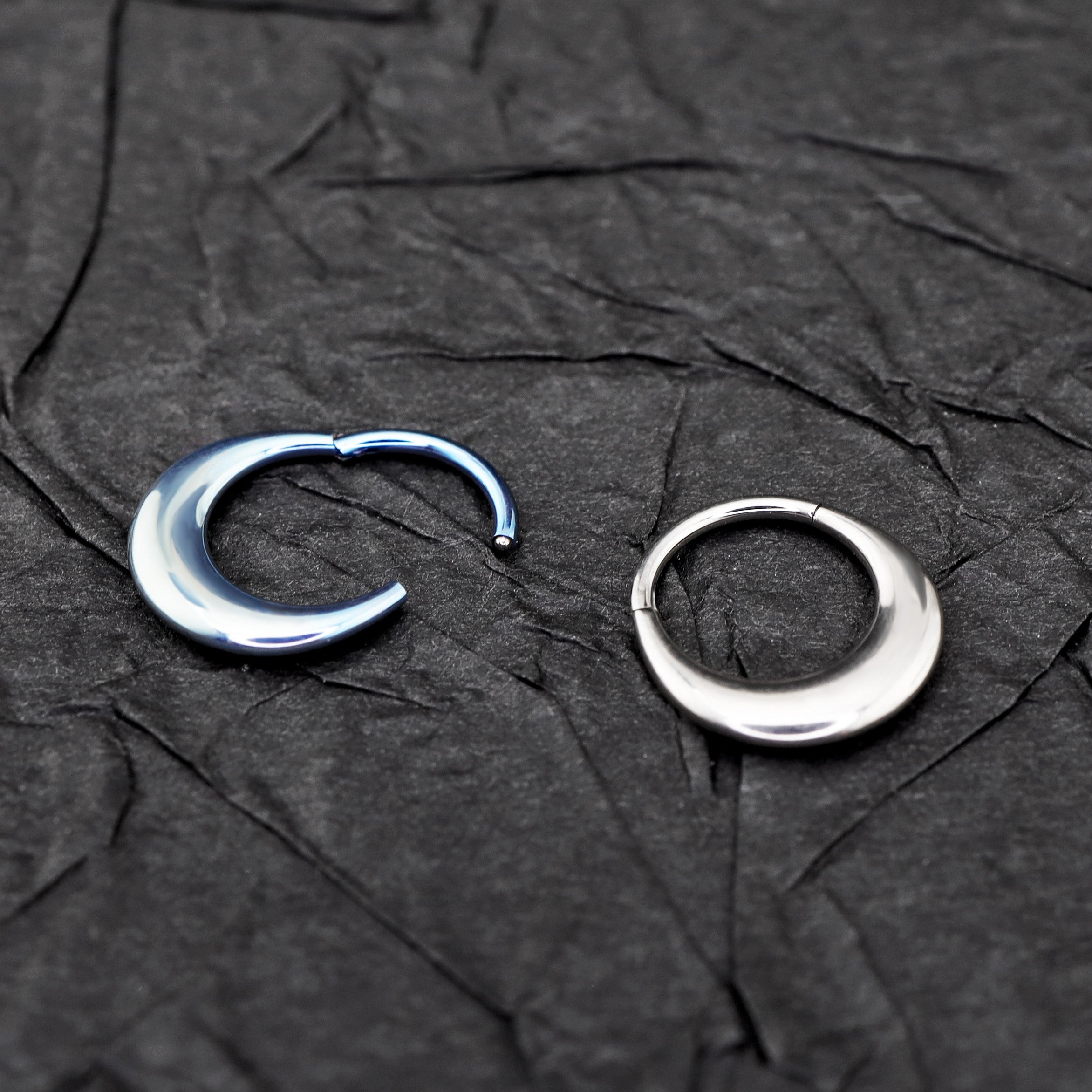 16G Crescent Arc Titanium Segment Hoop