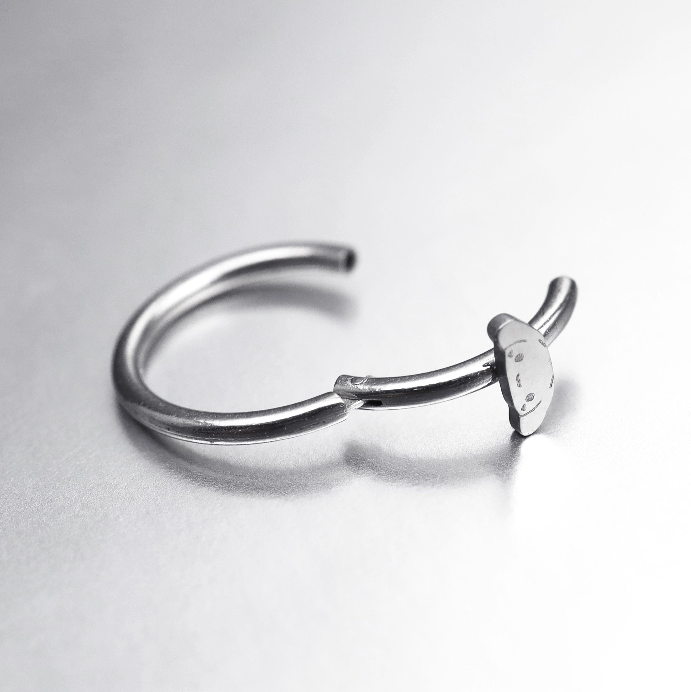 Cute Dog stainless steel Segment Hoop