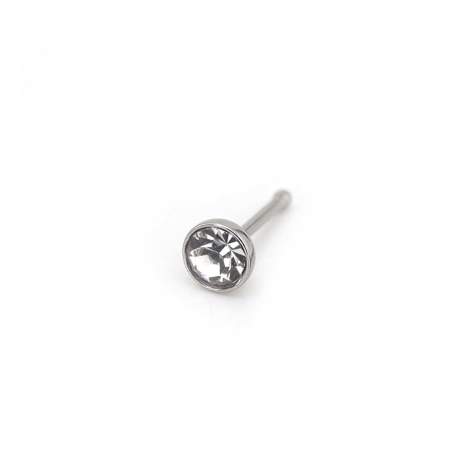 4/8PCS 20G Crystal Nostril Stud Pin Set