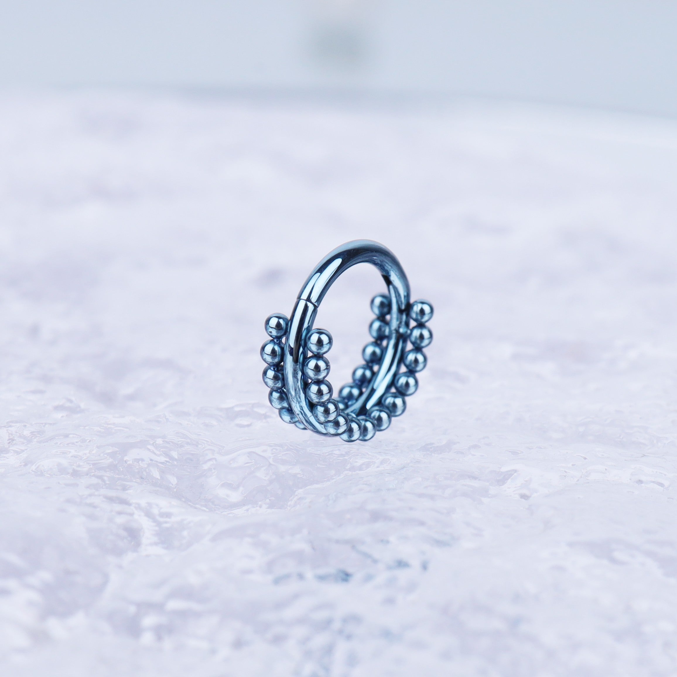 Double Ball Titanium Segment Hoop