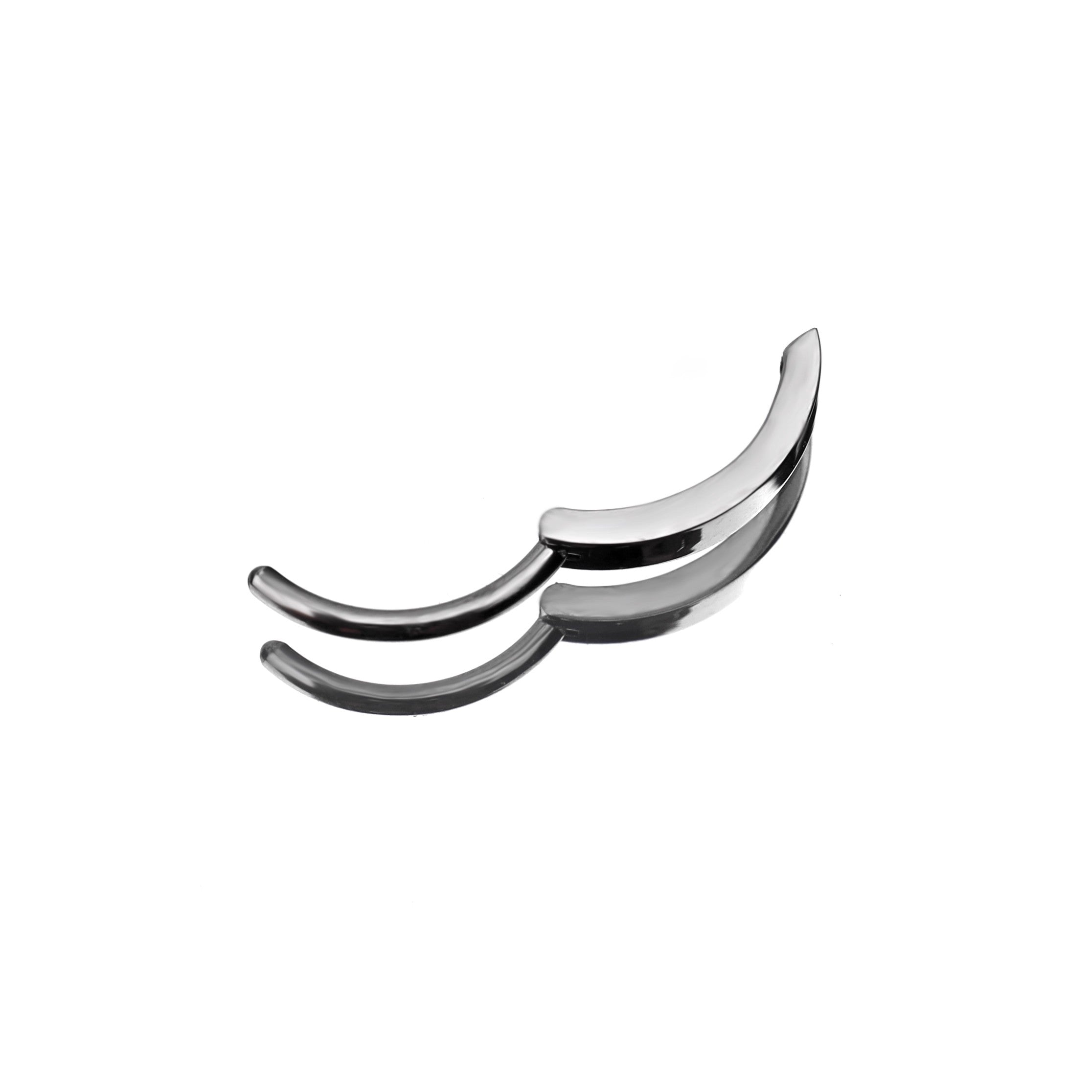 Curved Clicker stainless stee Belly Ring