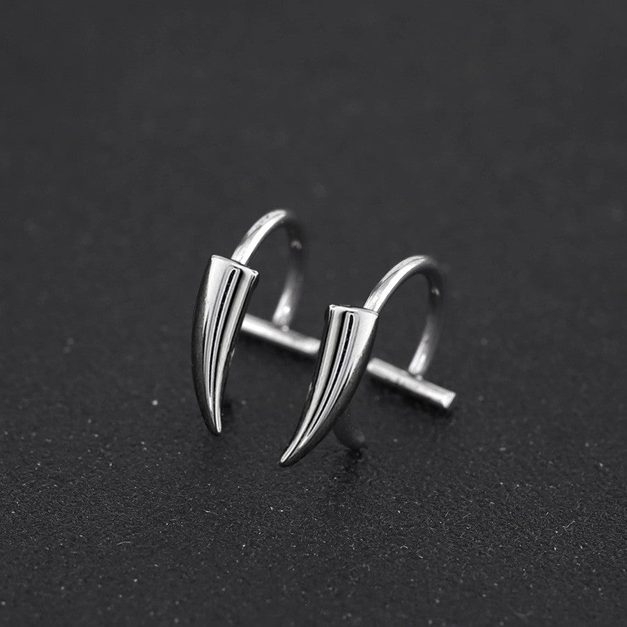 Vampire Fang Gothic Hoop