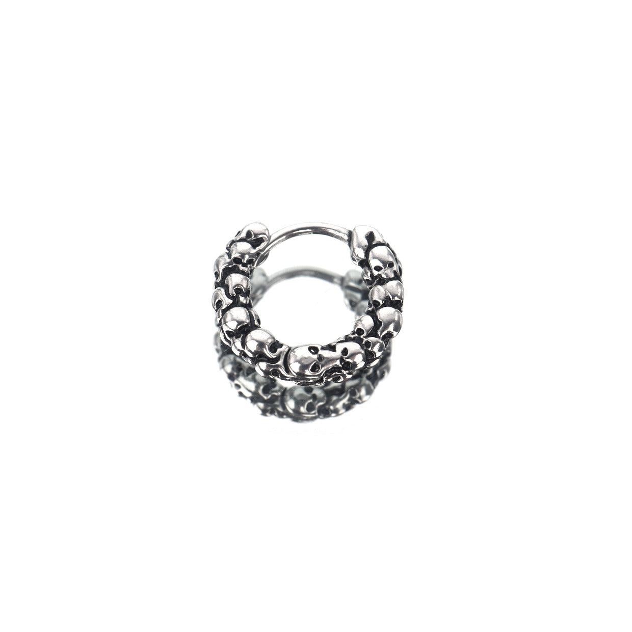 Skull Head Stainless Steel Earrings