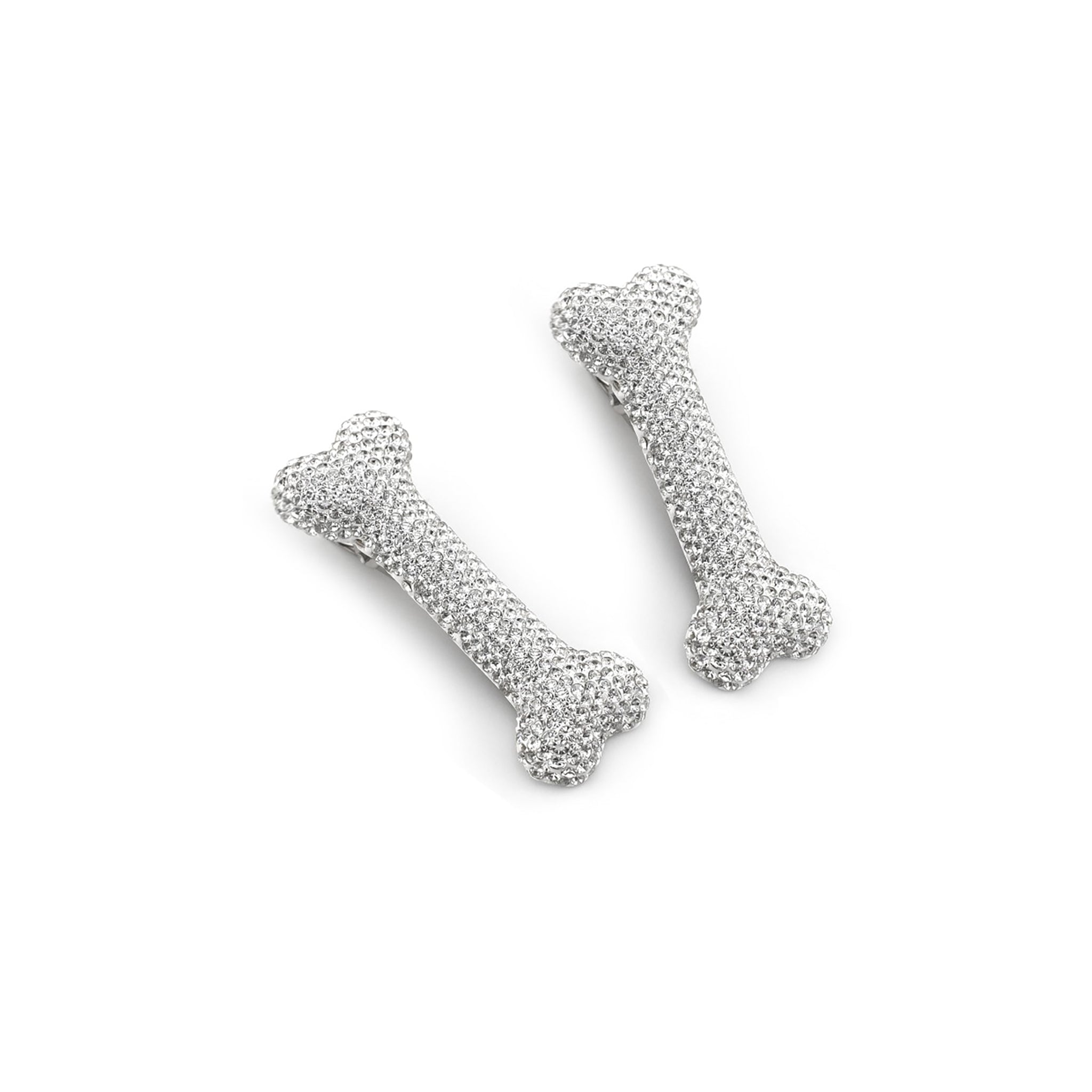Oversize Full-Crystal Bone Hair Clip