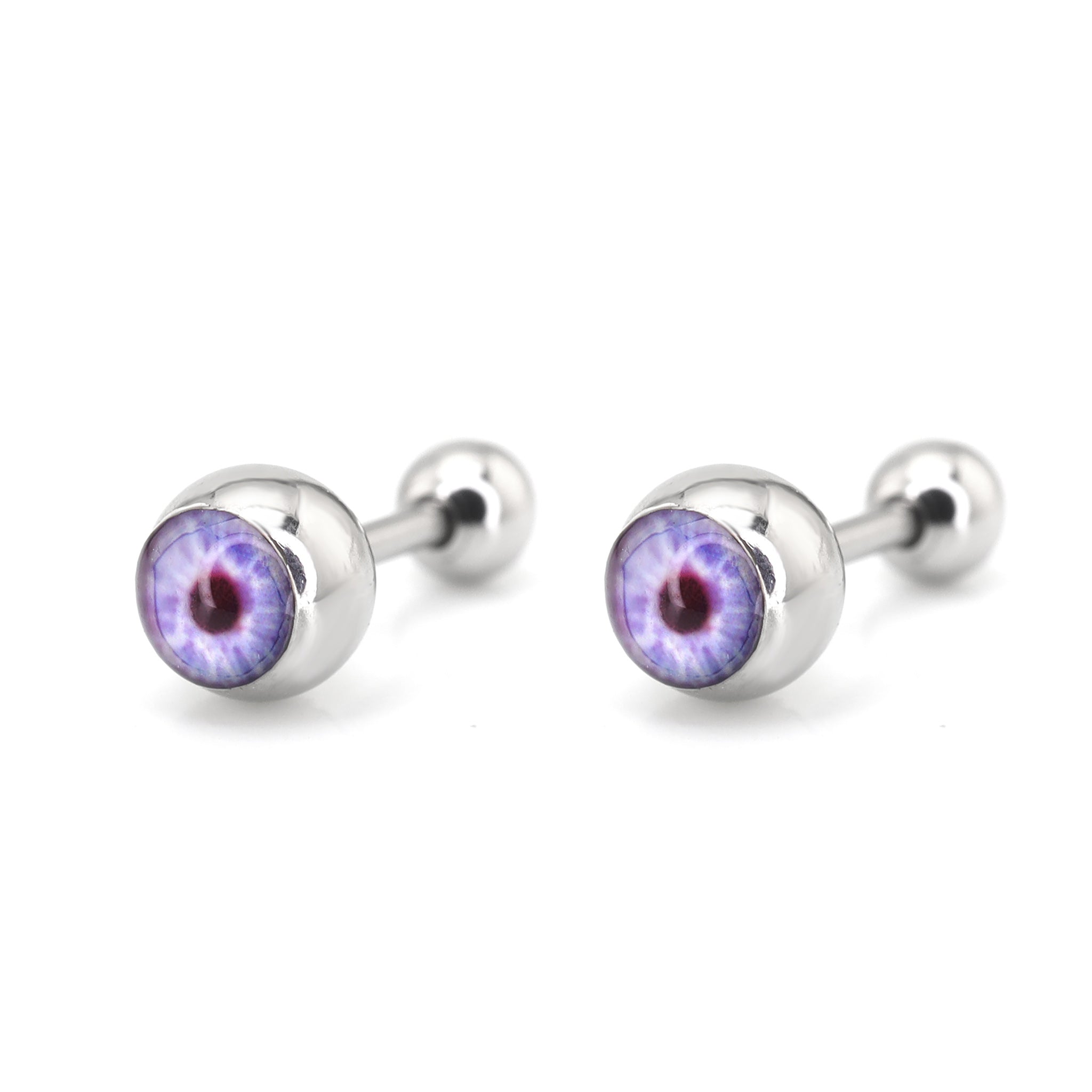 Demon Eye Ball stainless steel Ear Stud ph1
