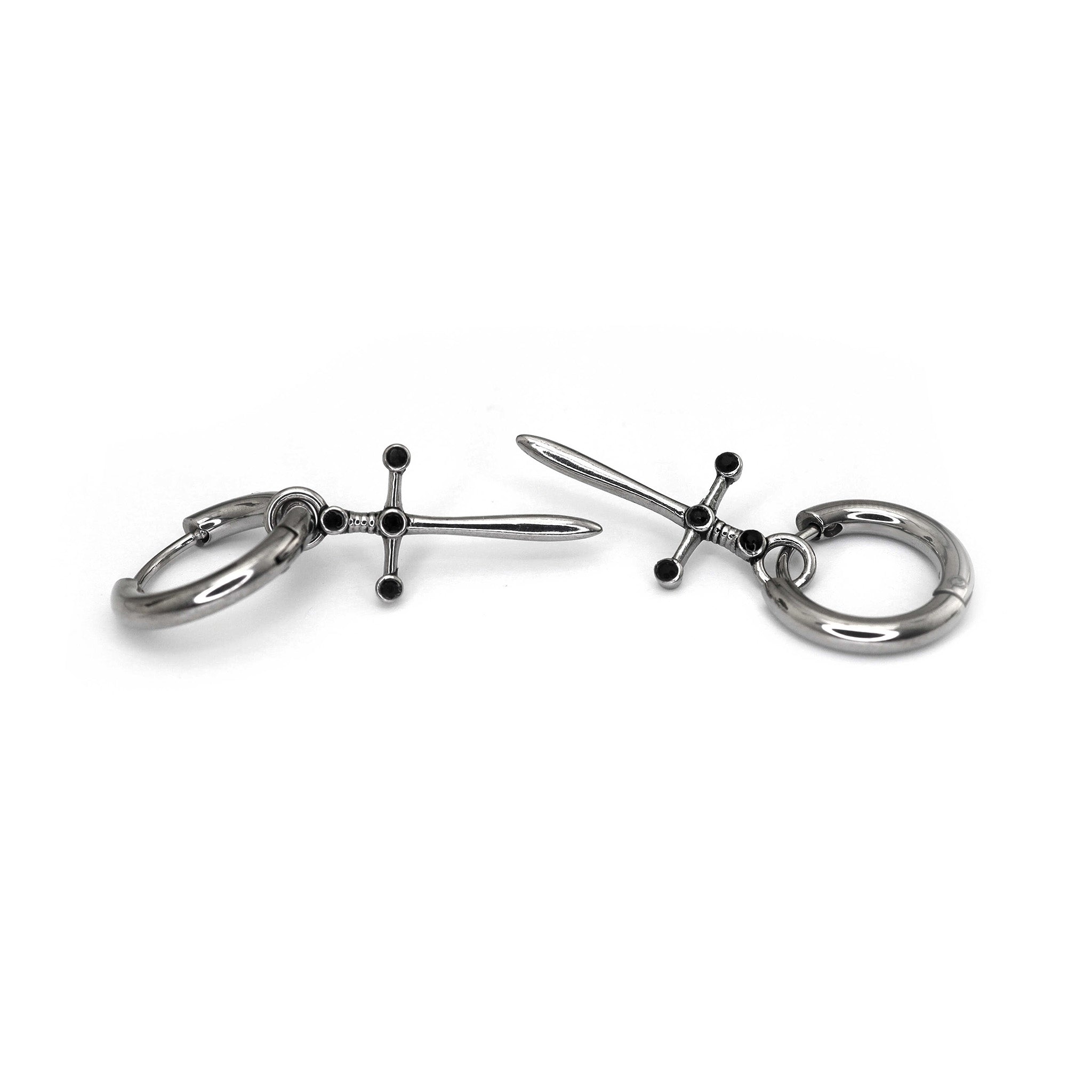 Dagger Statement stainless steel Earrings ph1