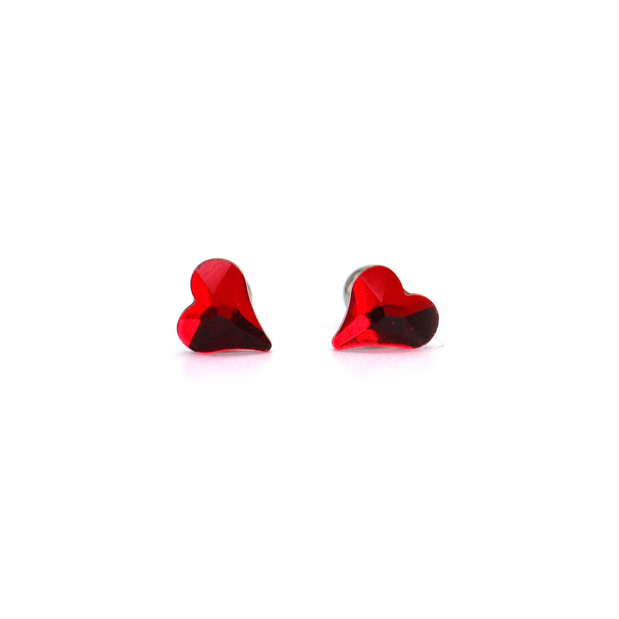 PAIR OF Rainbow CZ Spider Internally Threaded Titanium Studs ph1