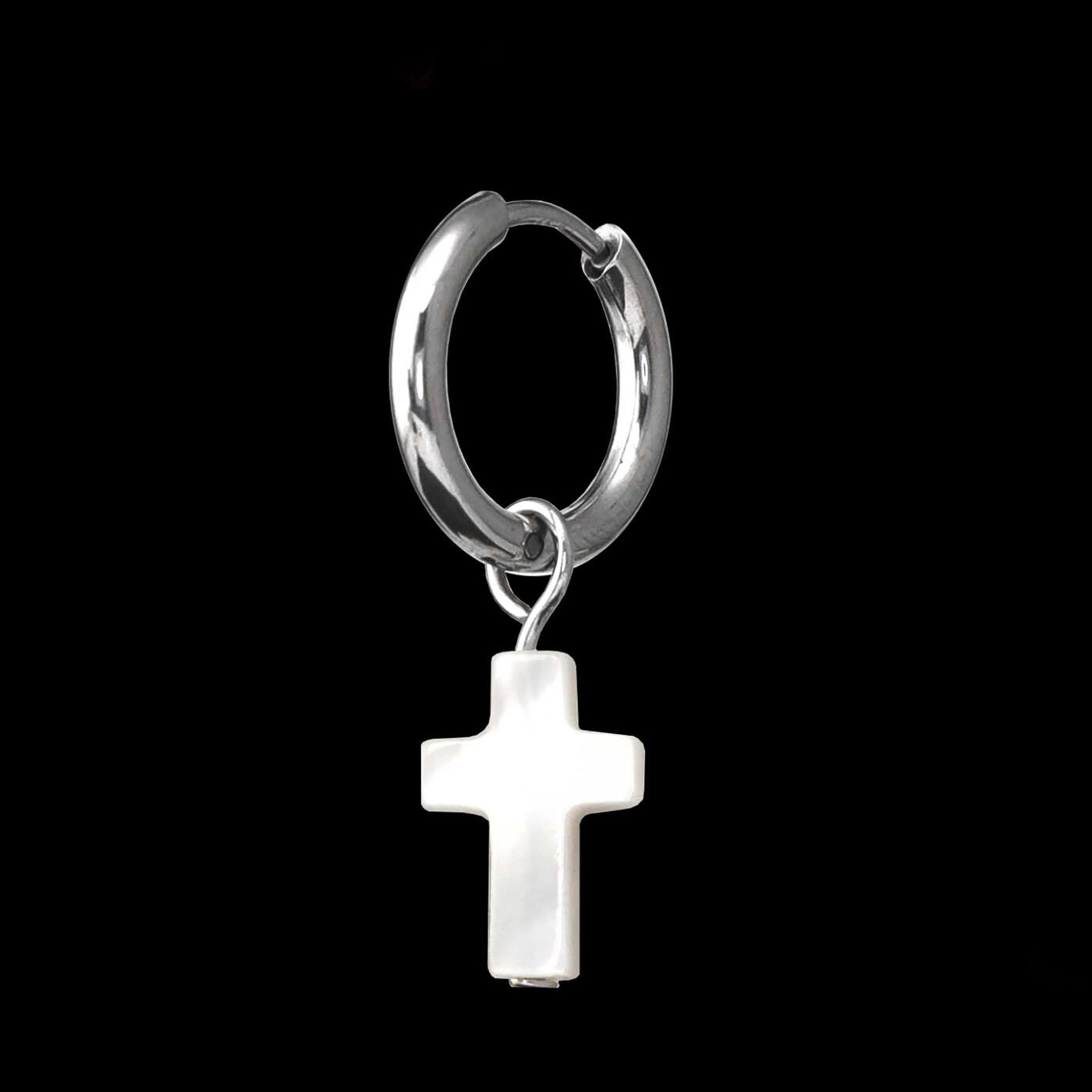 Resin Cross Pendant stainless steel Earrings ph1