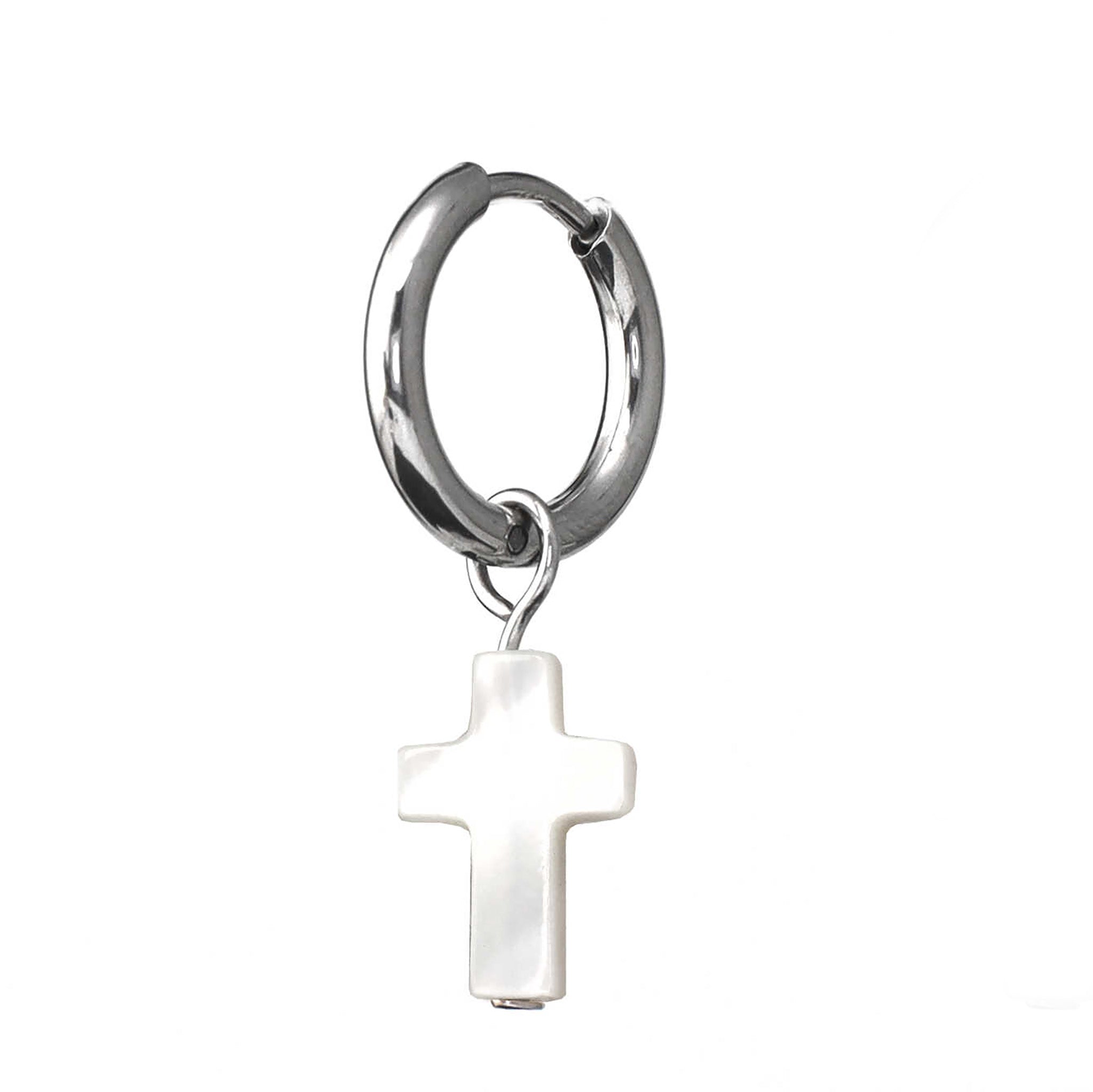 Resin Cross Pendant stainless steel Earrings ph1