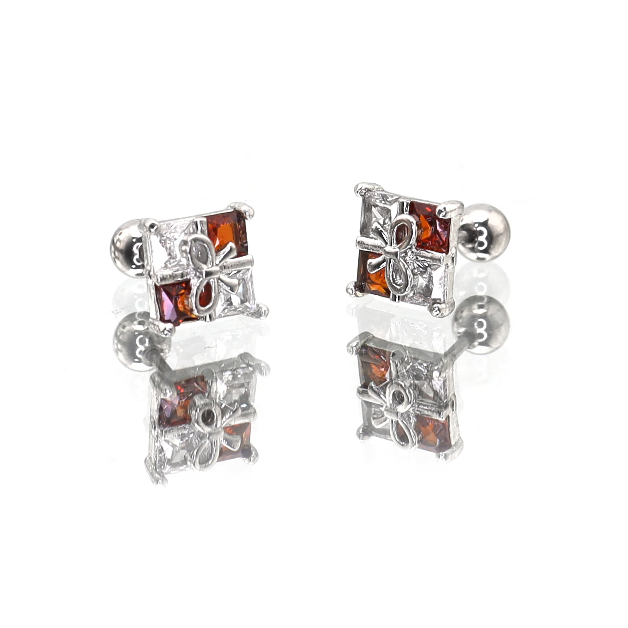 CZ Gift Box stainless steel Ear Studs ph1