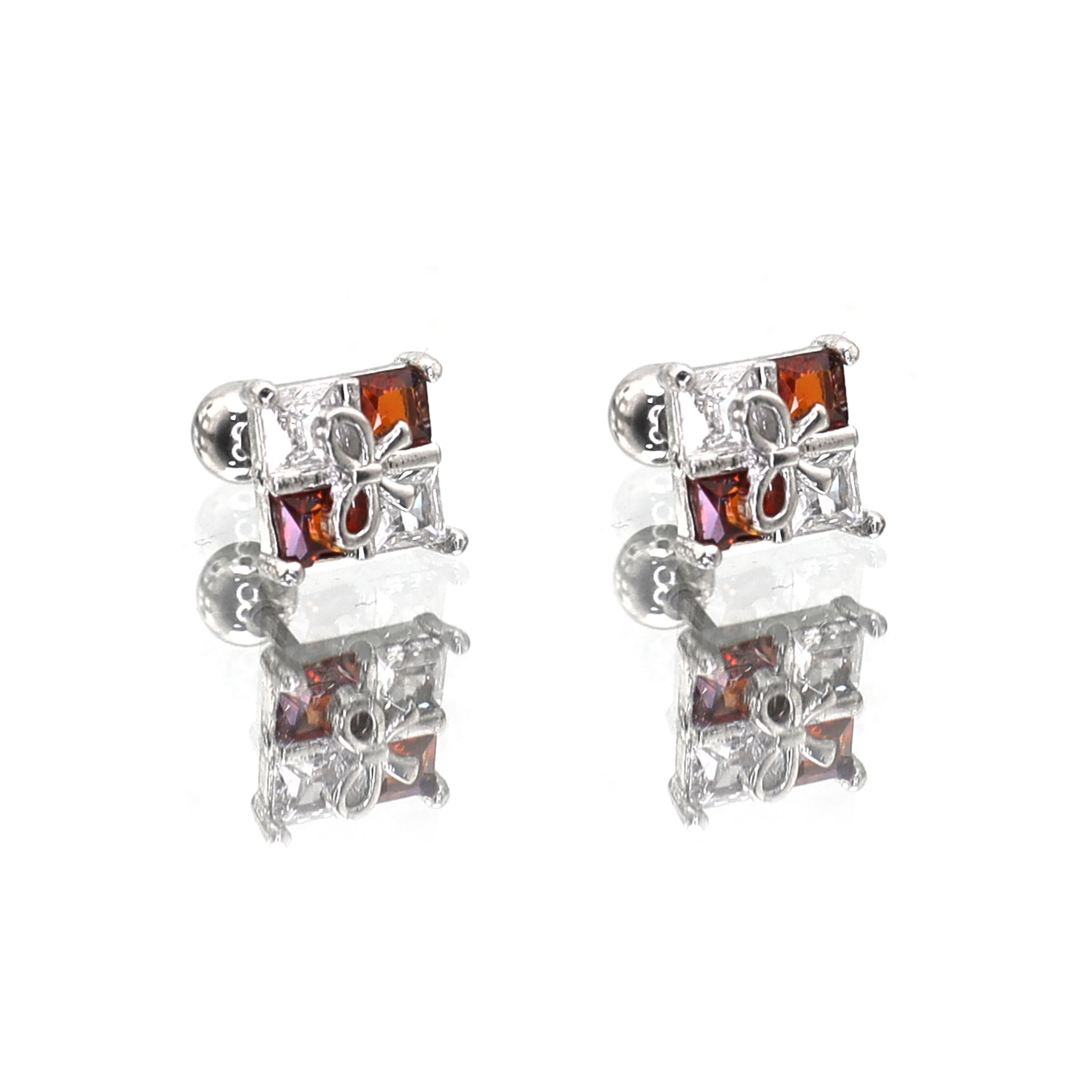 CZ Gift Box stainless steel Ear Studs ph1
