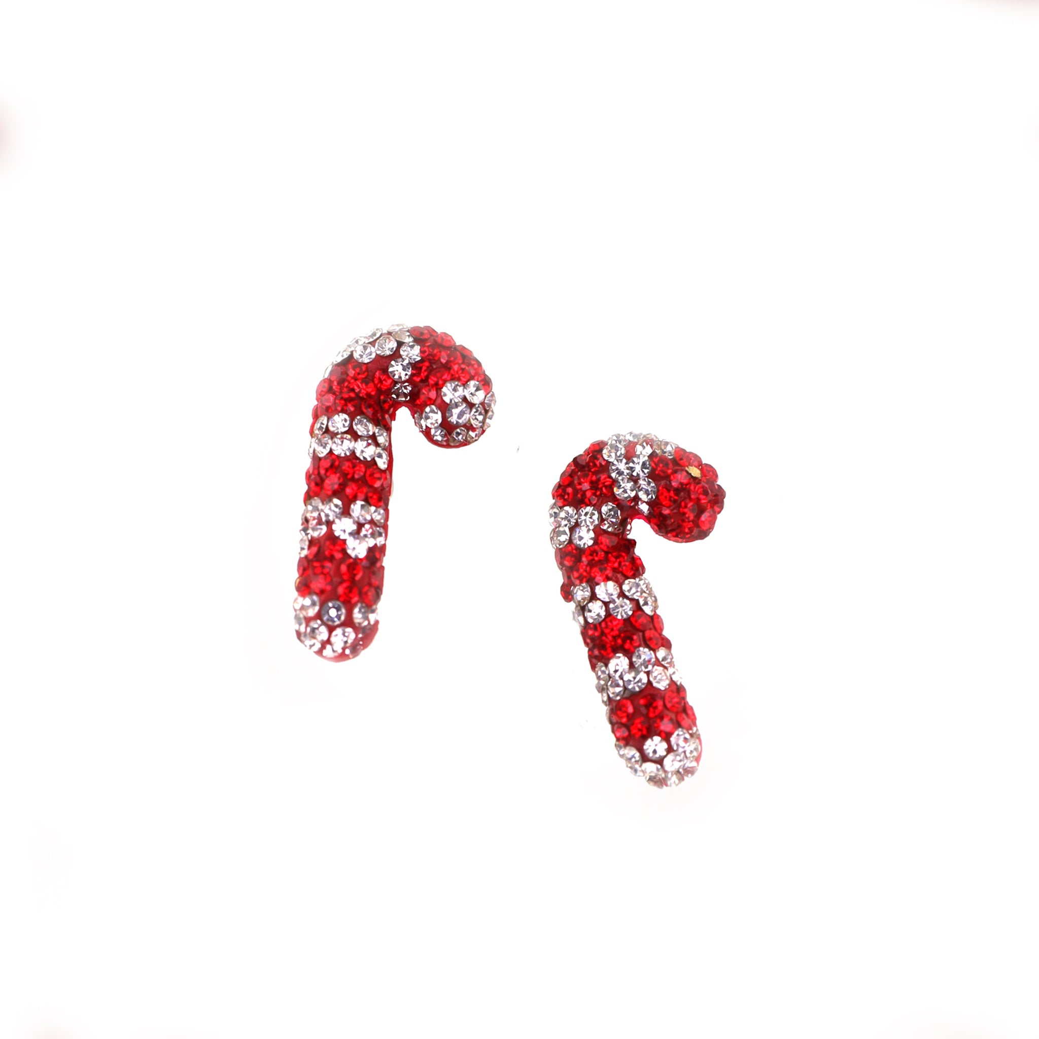 Large Candy Cane stainless steel Ear Studs ph1