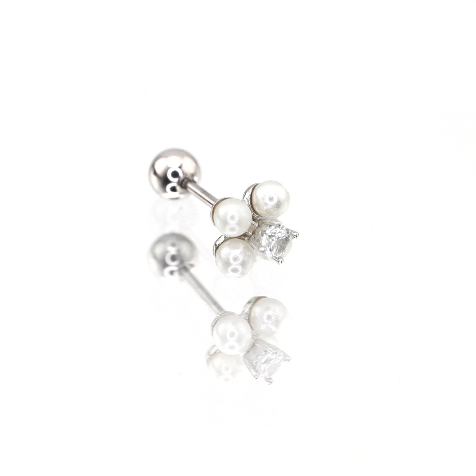 Pearl & Clover stainless steel Ear Studs ph1