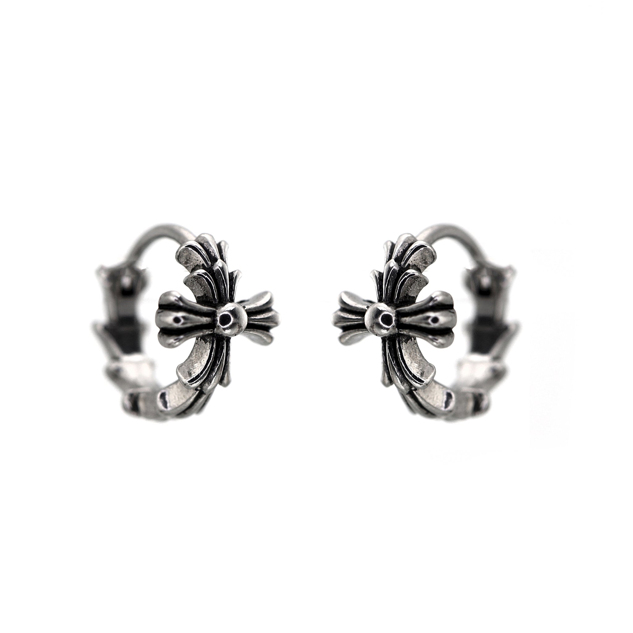 Chrome Hearts Style Cross tainless steel Earrings ph1