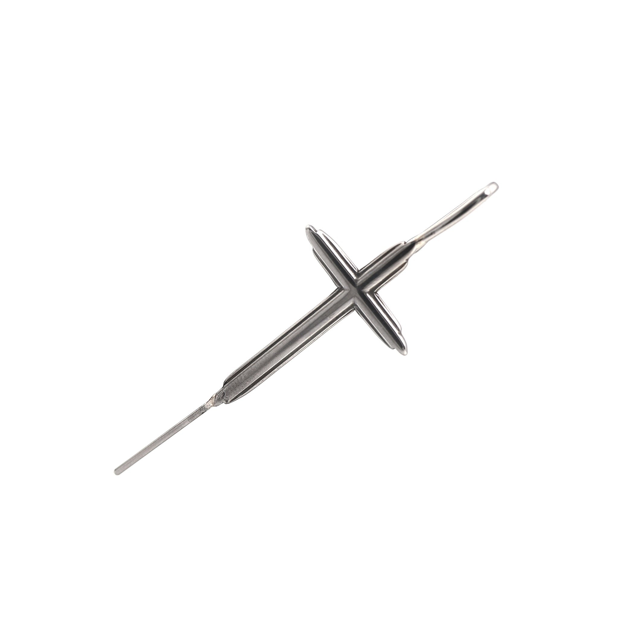 Single Ear Cross tainless steel Ear Climber ph1