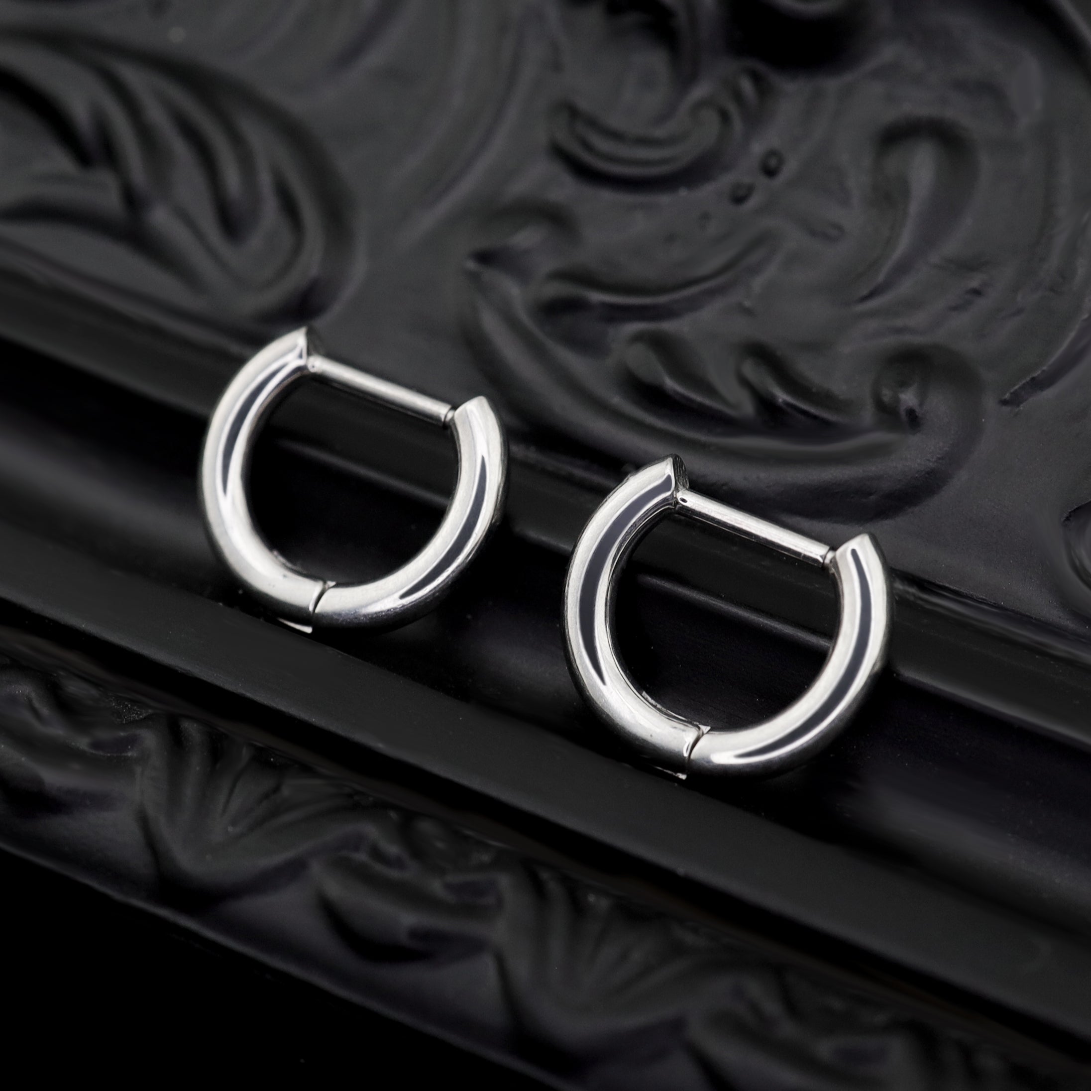 Straight Pin Titanium Segment Hoop ph1