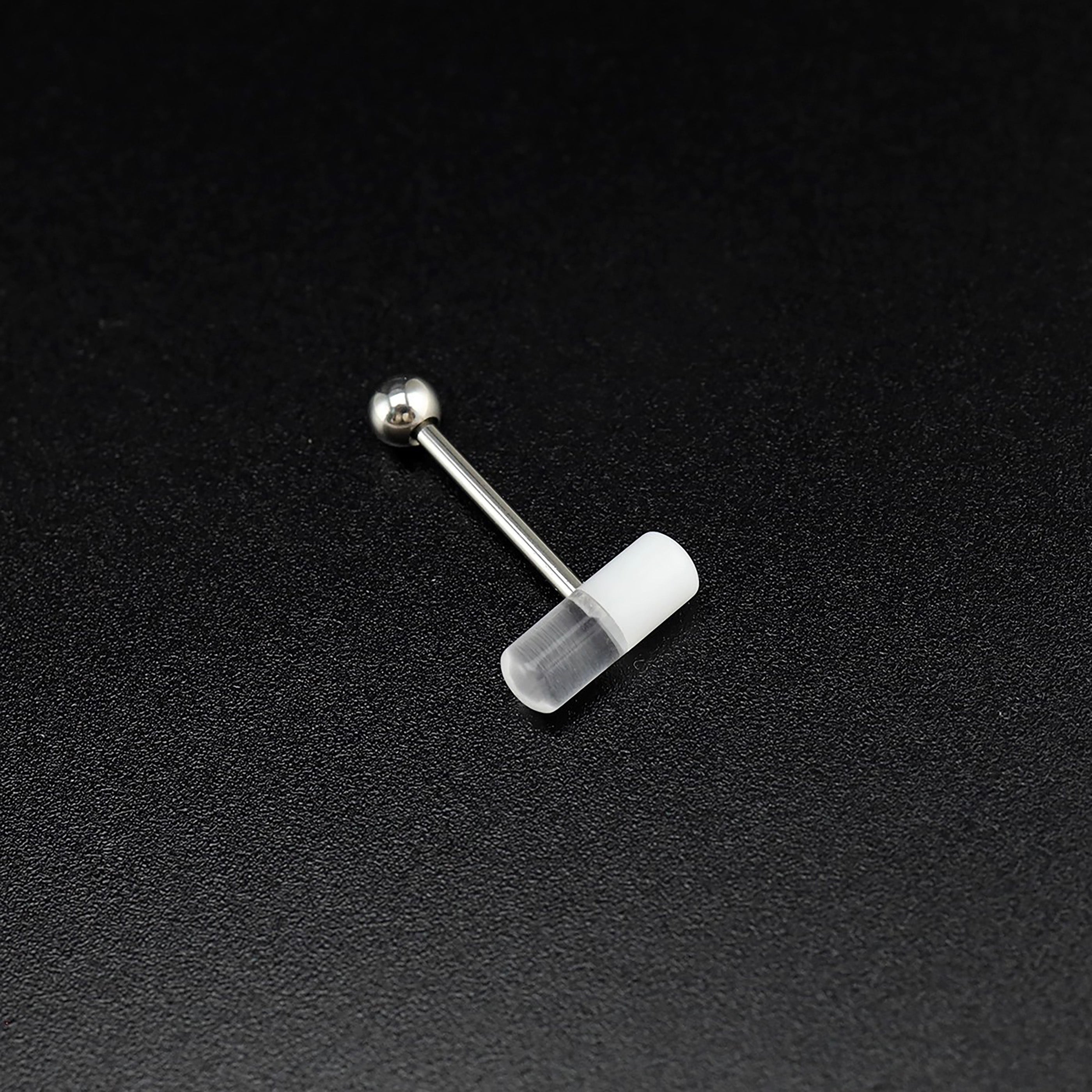 Funny Pill Acrylic Tongue Barbell