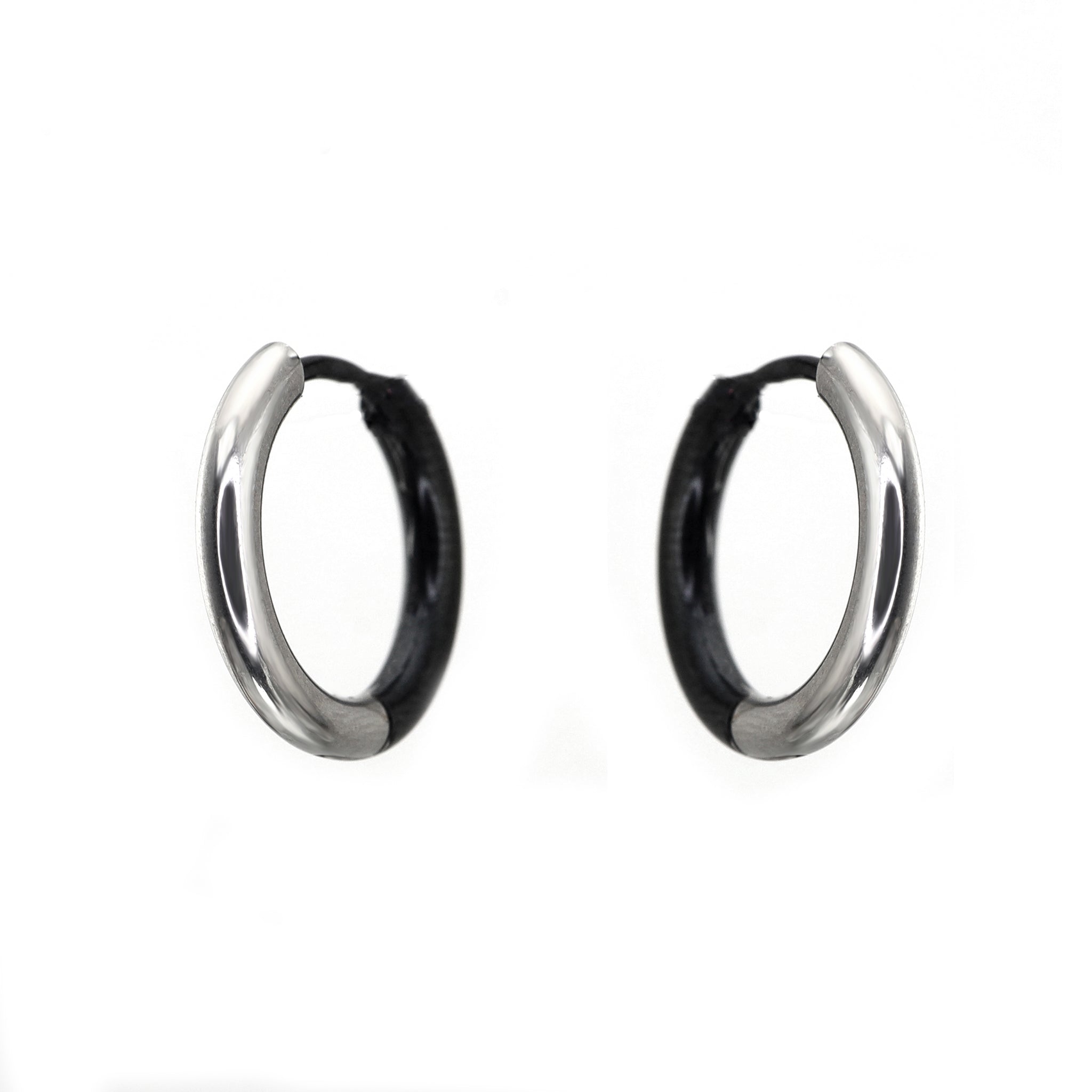 Black & White Contrast stainless steel Earrings ph1