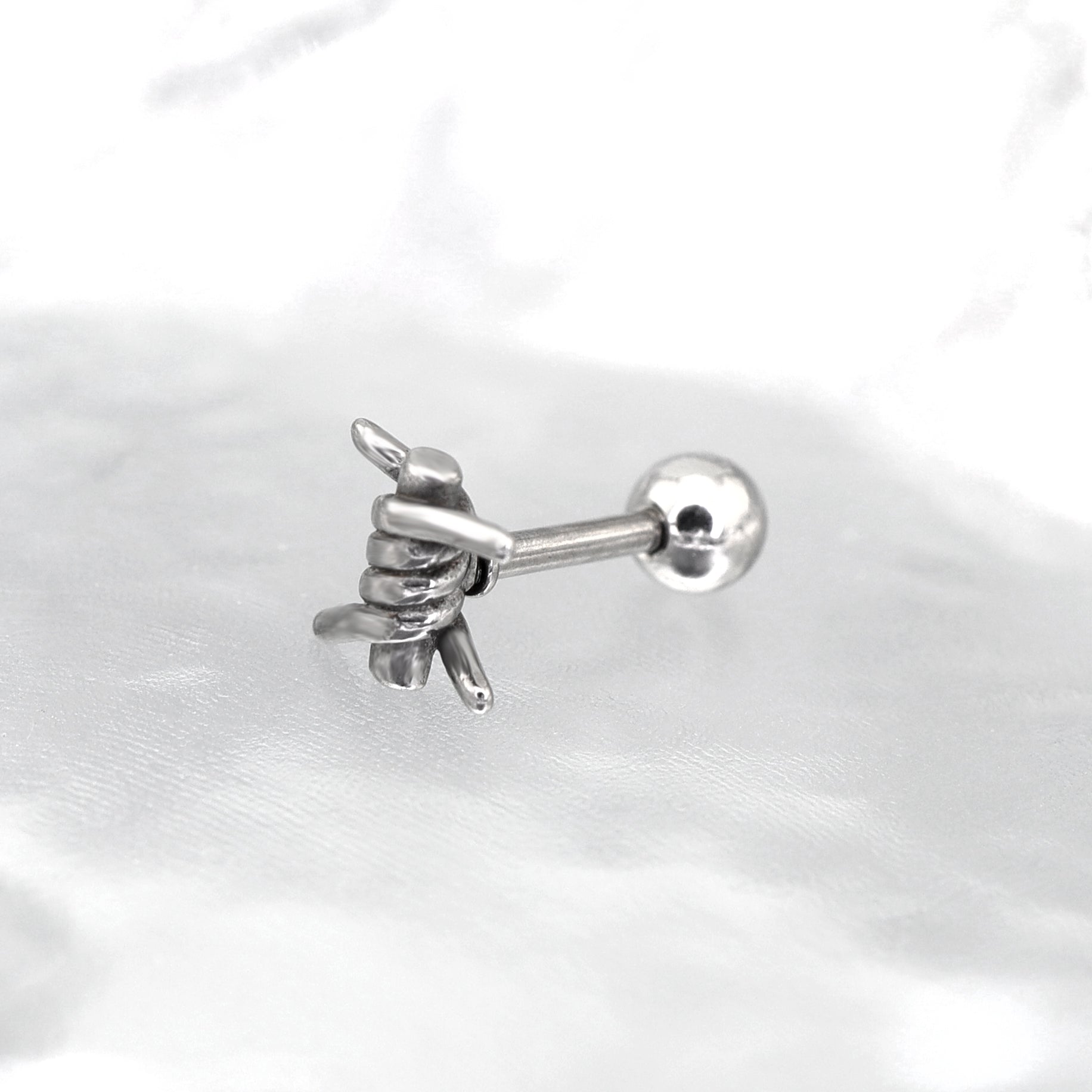 Twisted Knot Internally Threaded stainless steel Studs ph1