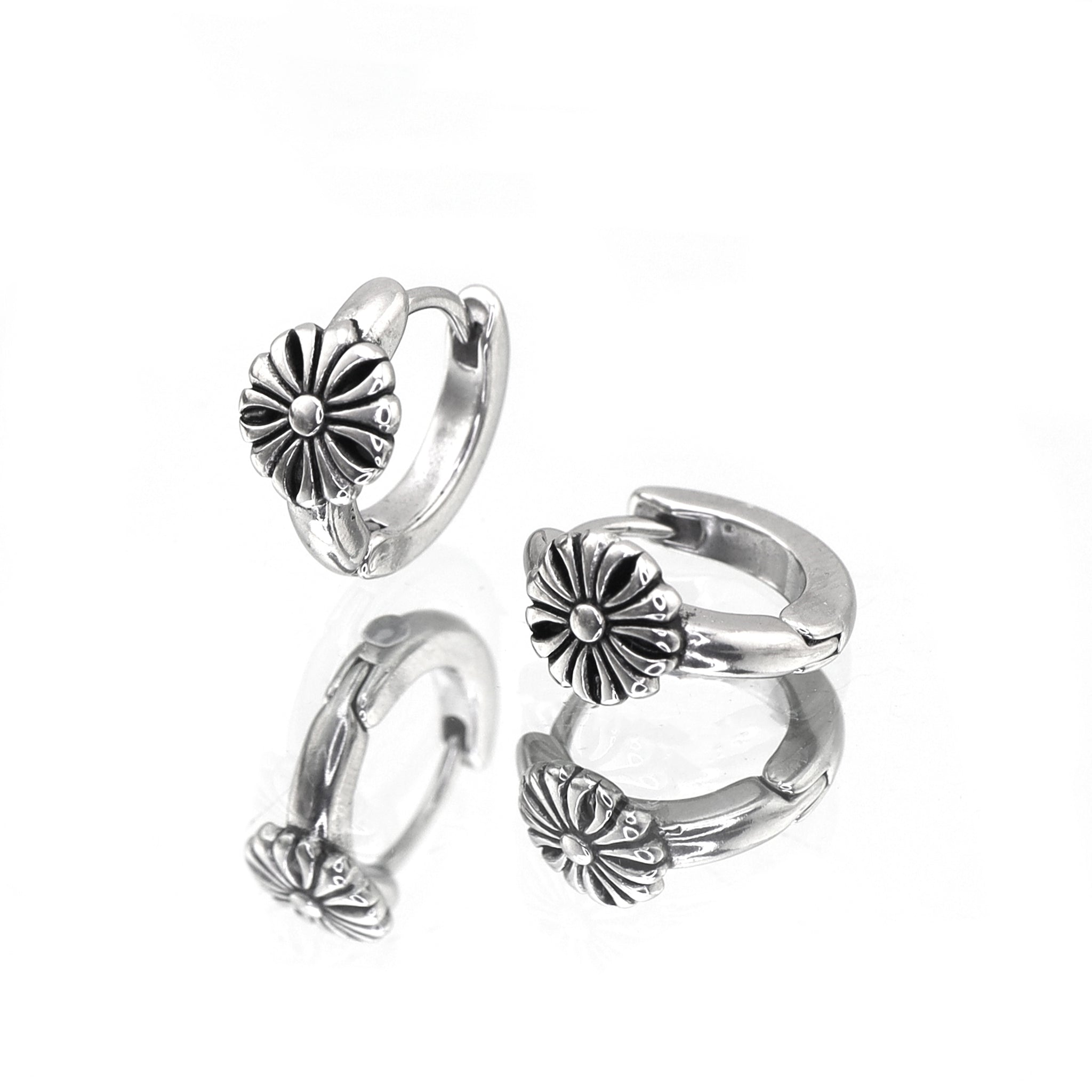 Vintage Sunflower stainless steel Earrings ph1