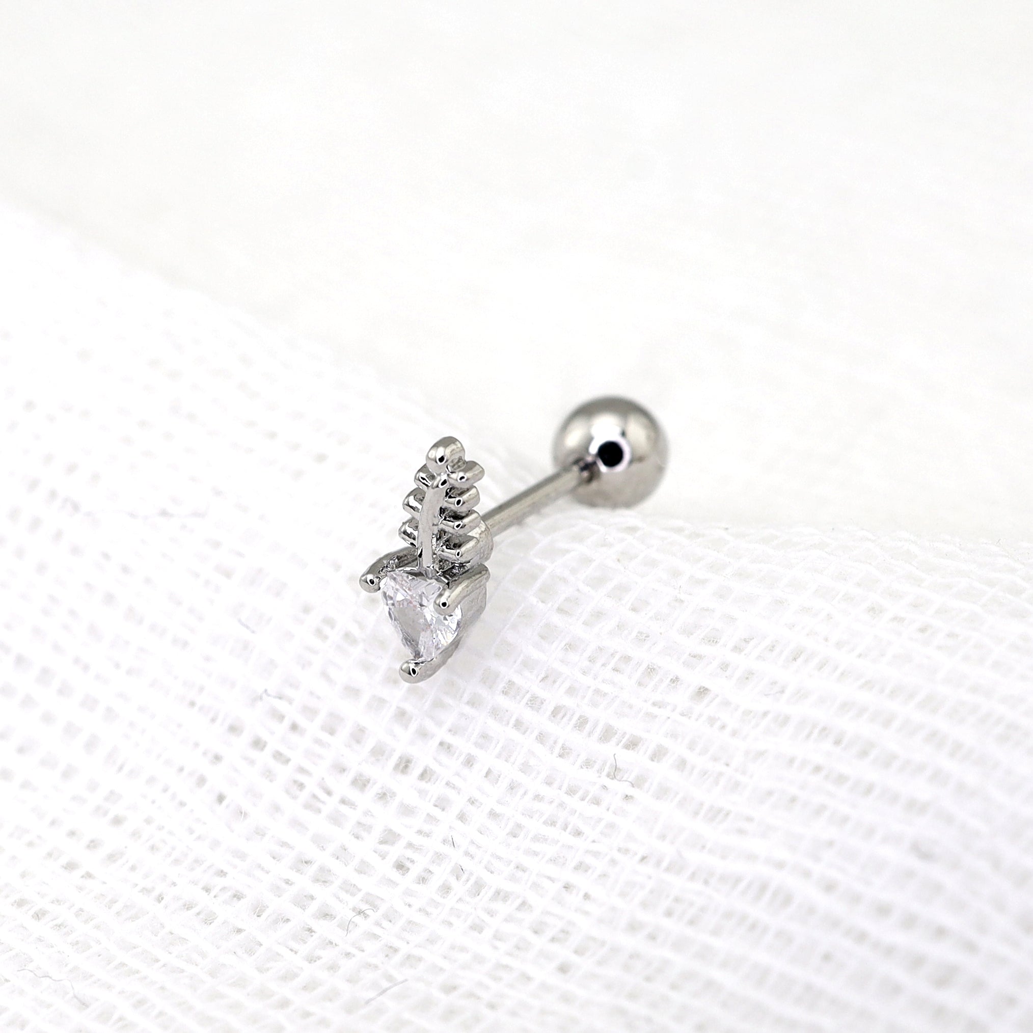 20G CZ Mini Fishbone Ear Studs ph1