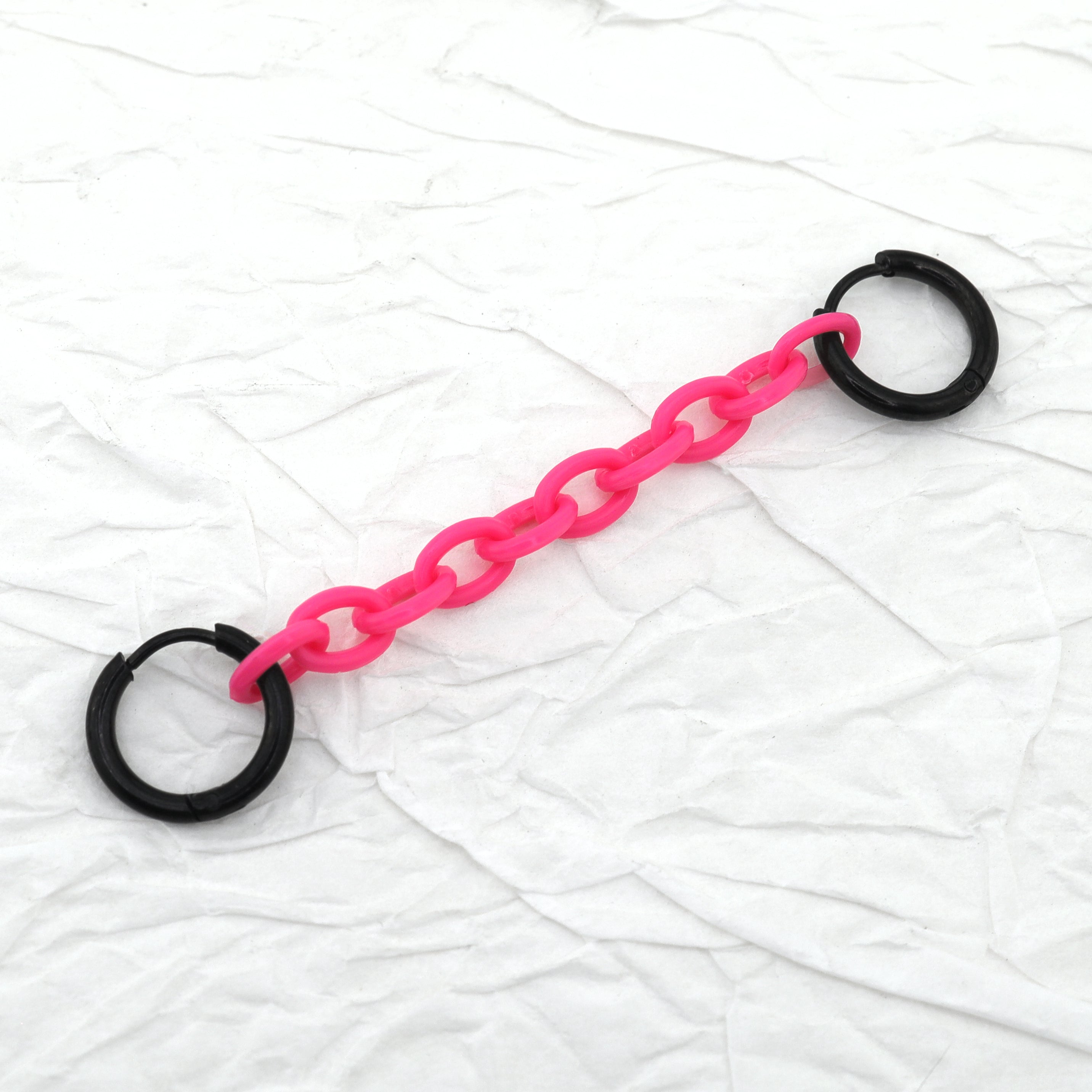 Dopamine Color Acrylic Chain Earrings ph1