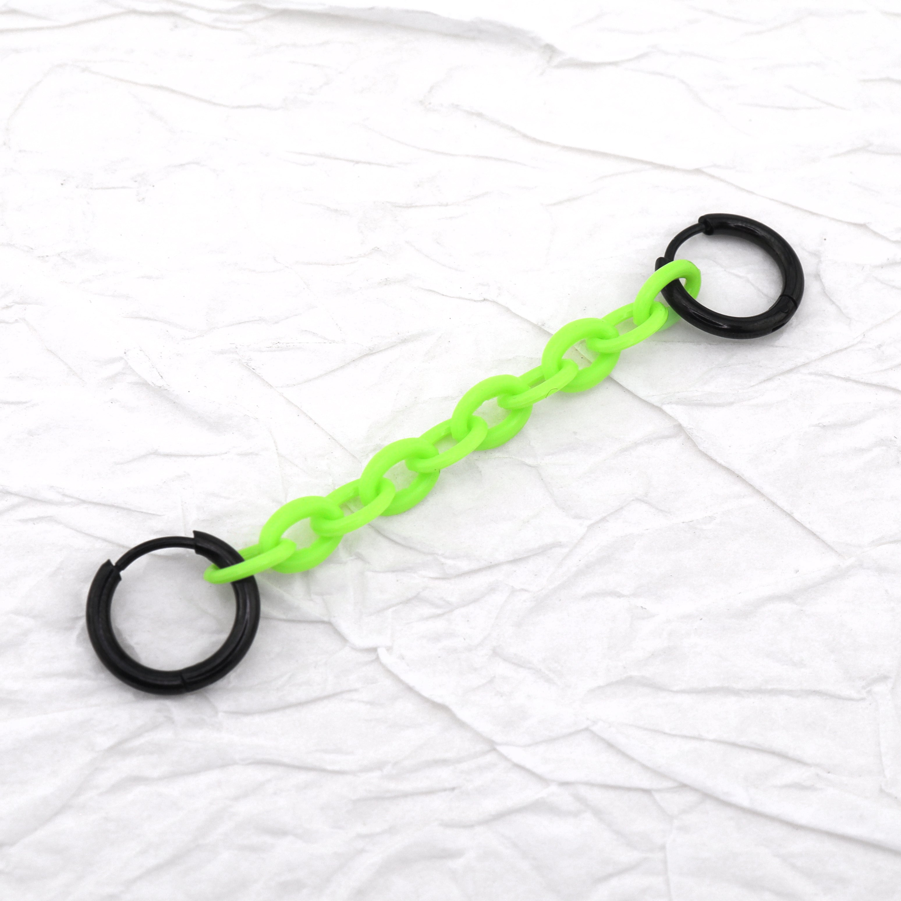 Dopamine Color Acrylic Chain Earrings ph1