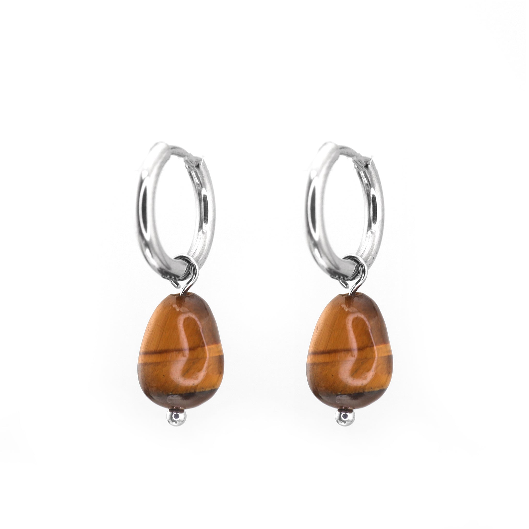 Wood Grain Minimalist stainless steel Pendant Earring ph1